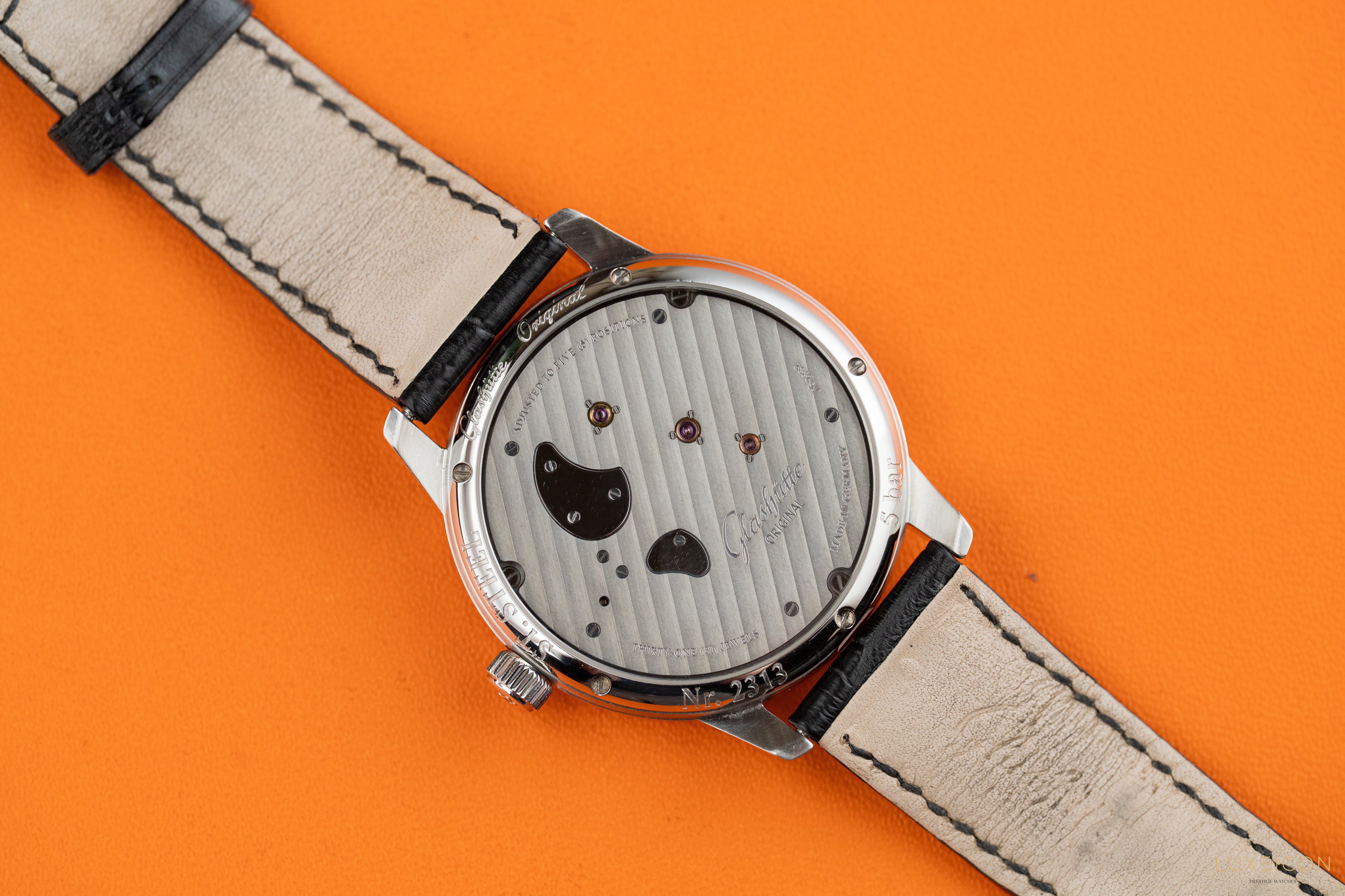 Glashütte Original PanoInverse Stainless Steel Grey Dial 42mm