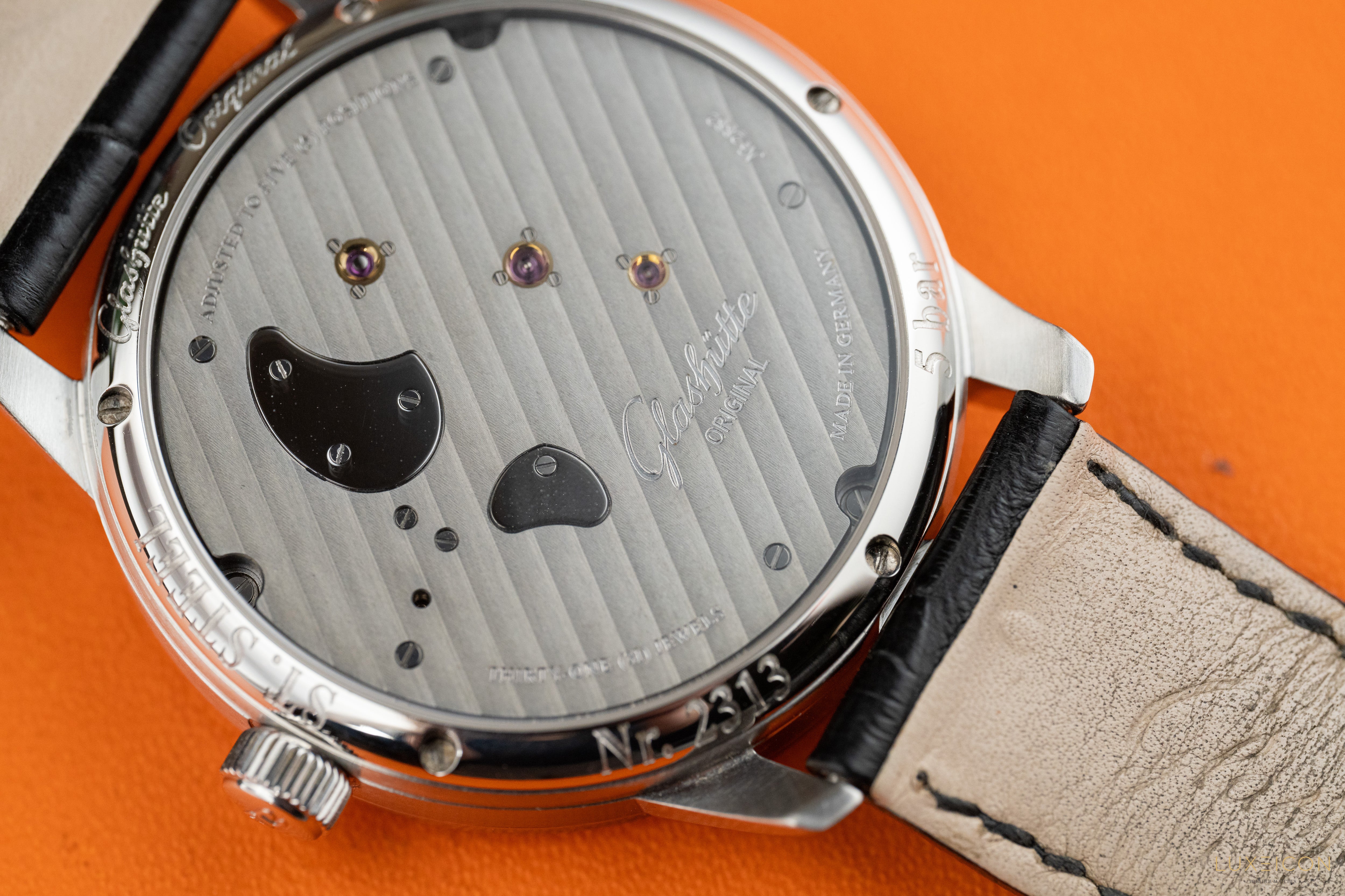Glashütte Original PanoInverse Stainless Steel Grey Dial 42mm
