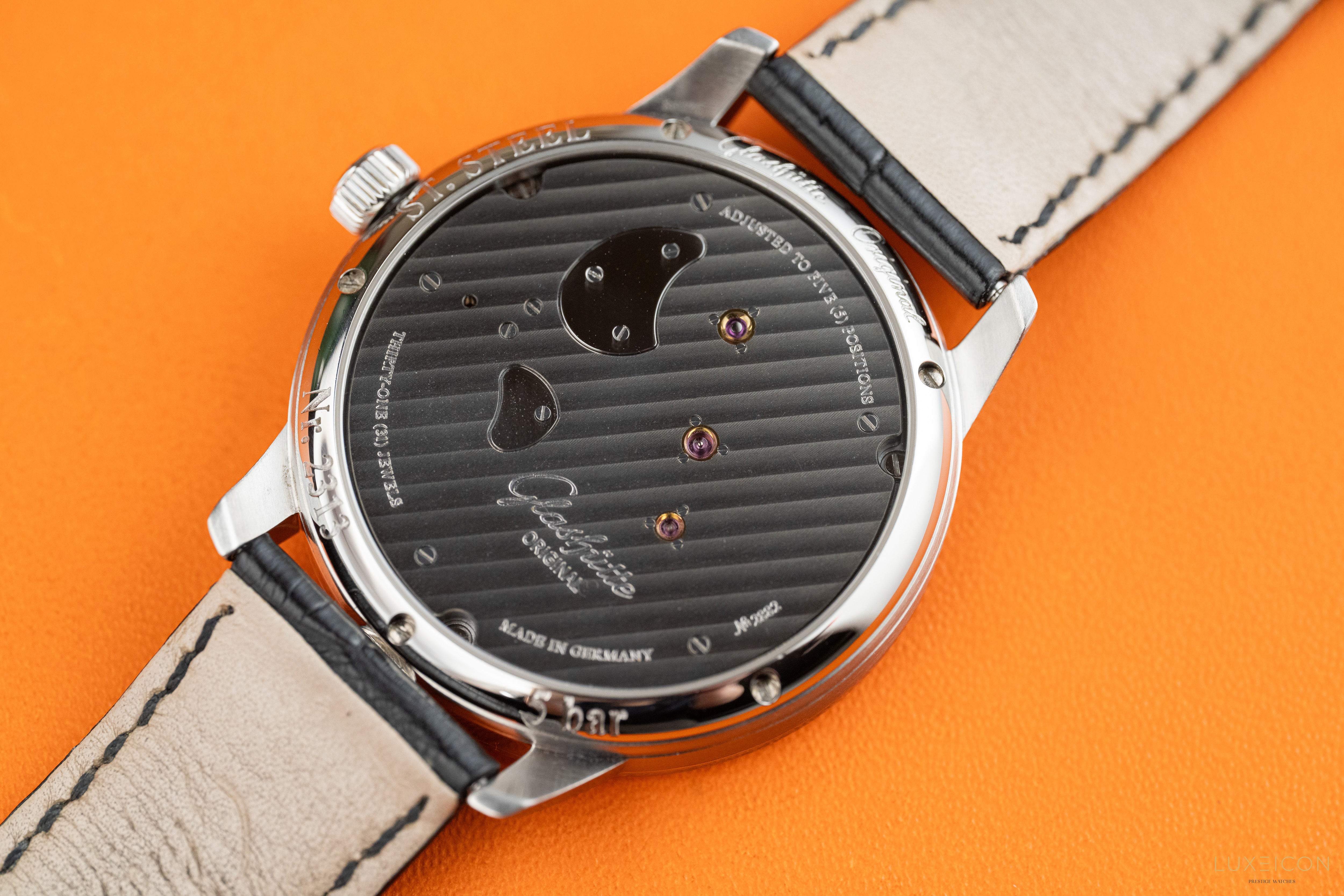 Glashütte Original PanoInverse Stainless Steel Grey Dial 42mm