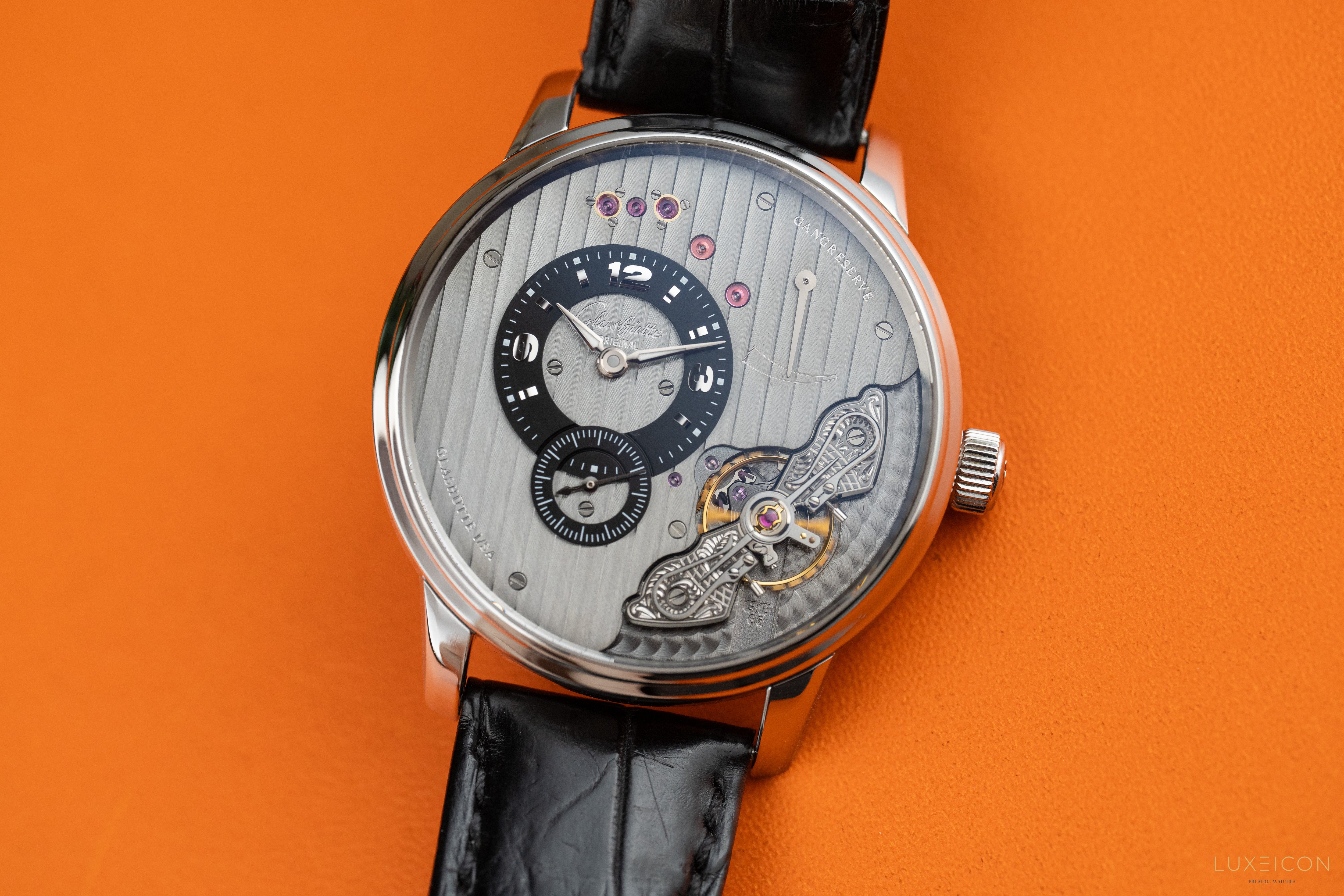 Glashütte Original PanoInverse Stainless Steel Grey Dial 42mm