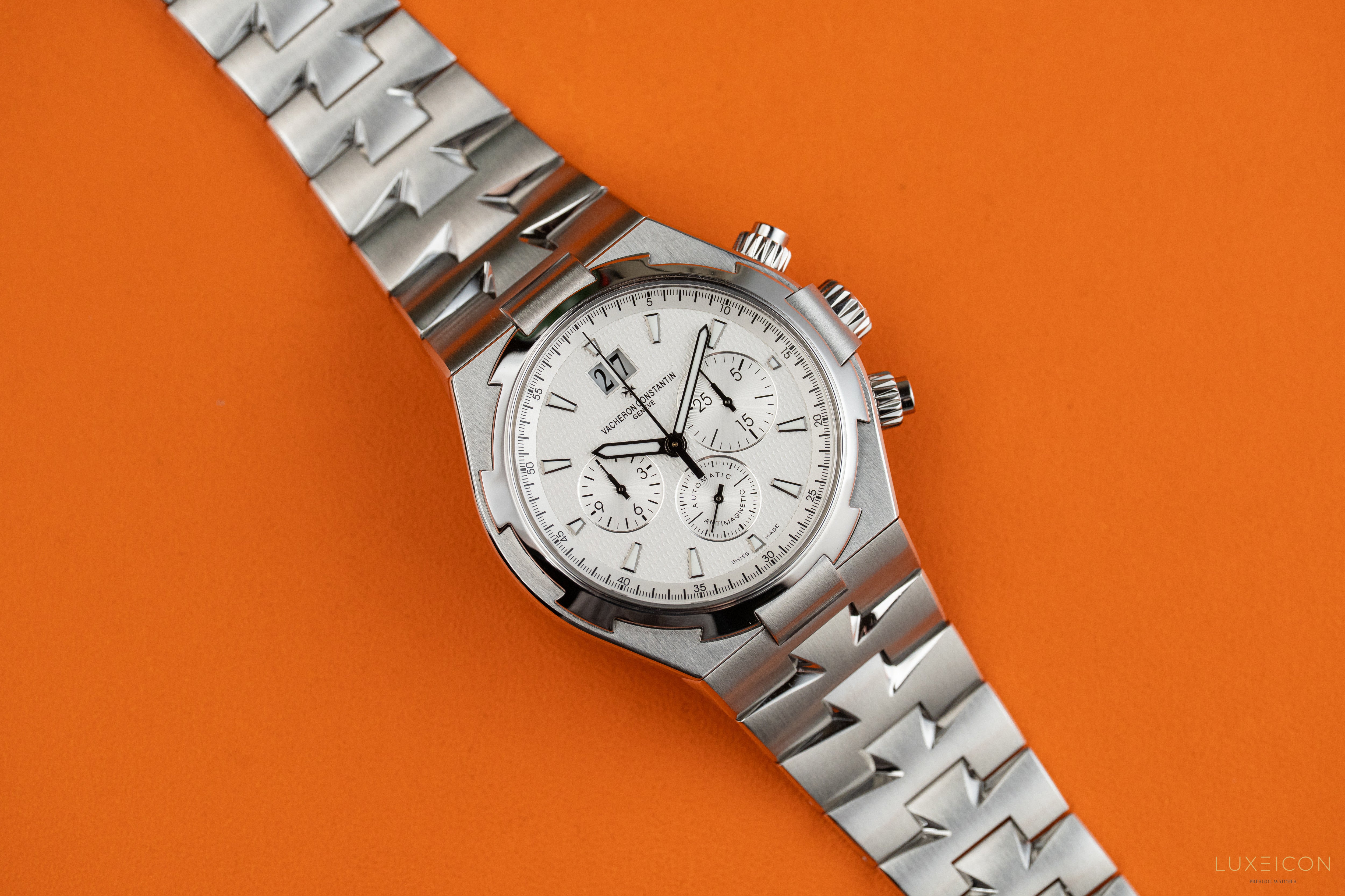Vacheron Constantin Overseas Chronograph Silver Dial 49150/B01A-9095