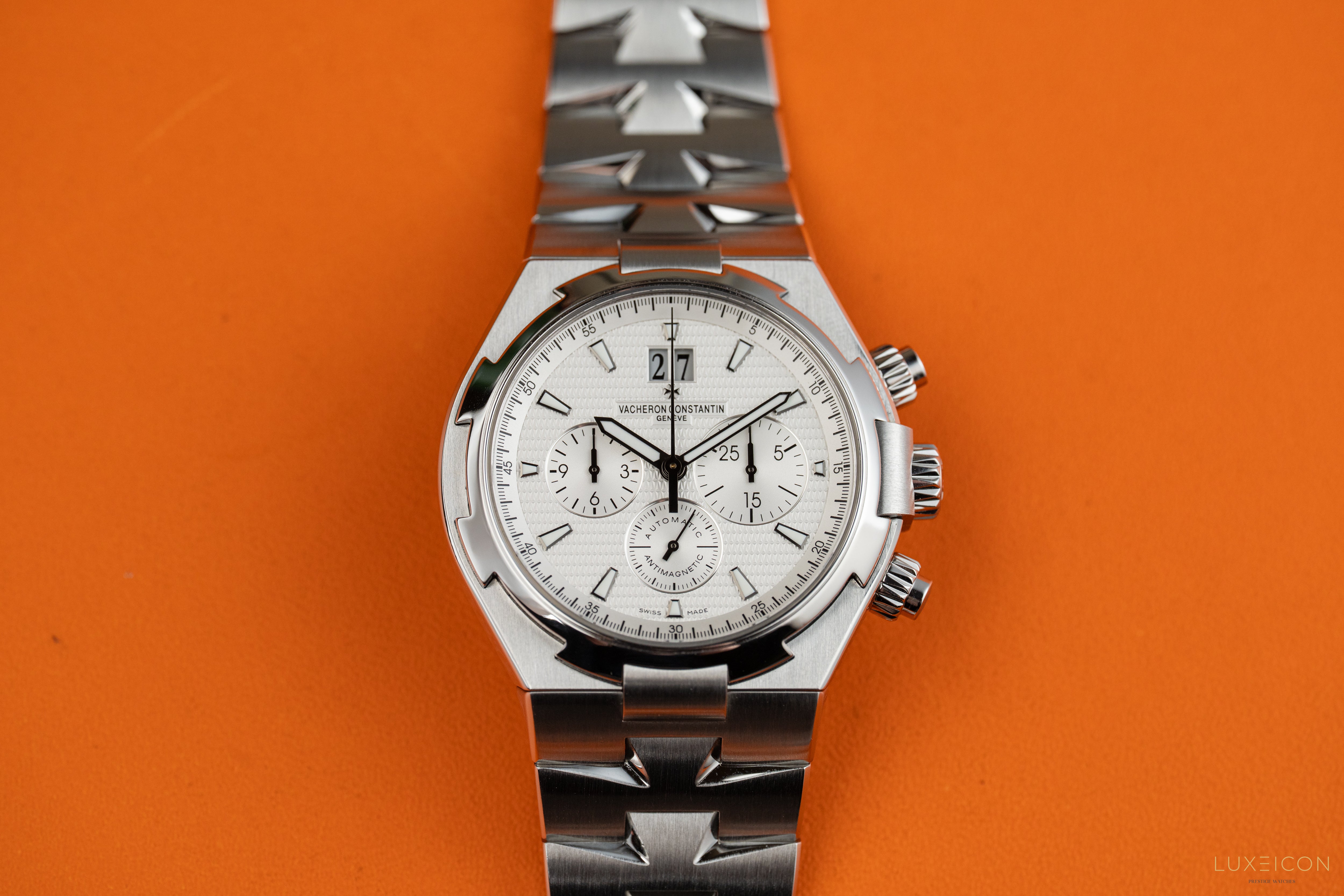 Vacheron Constantin Overseas Chronograph Silver Dial 49150/B01A-9095