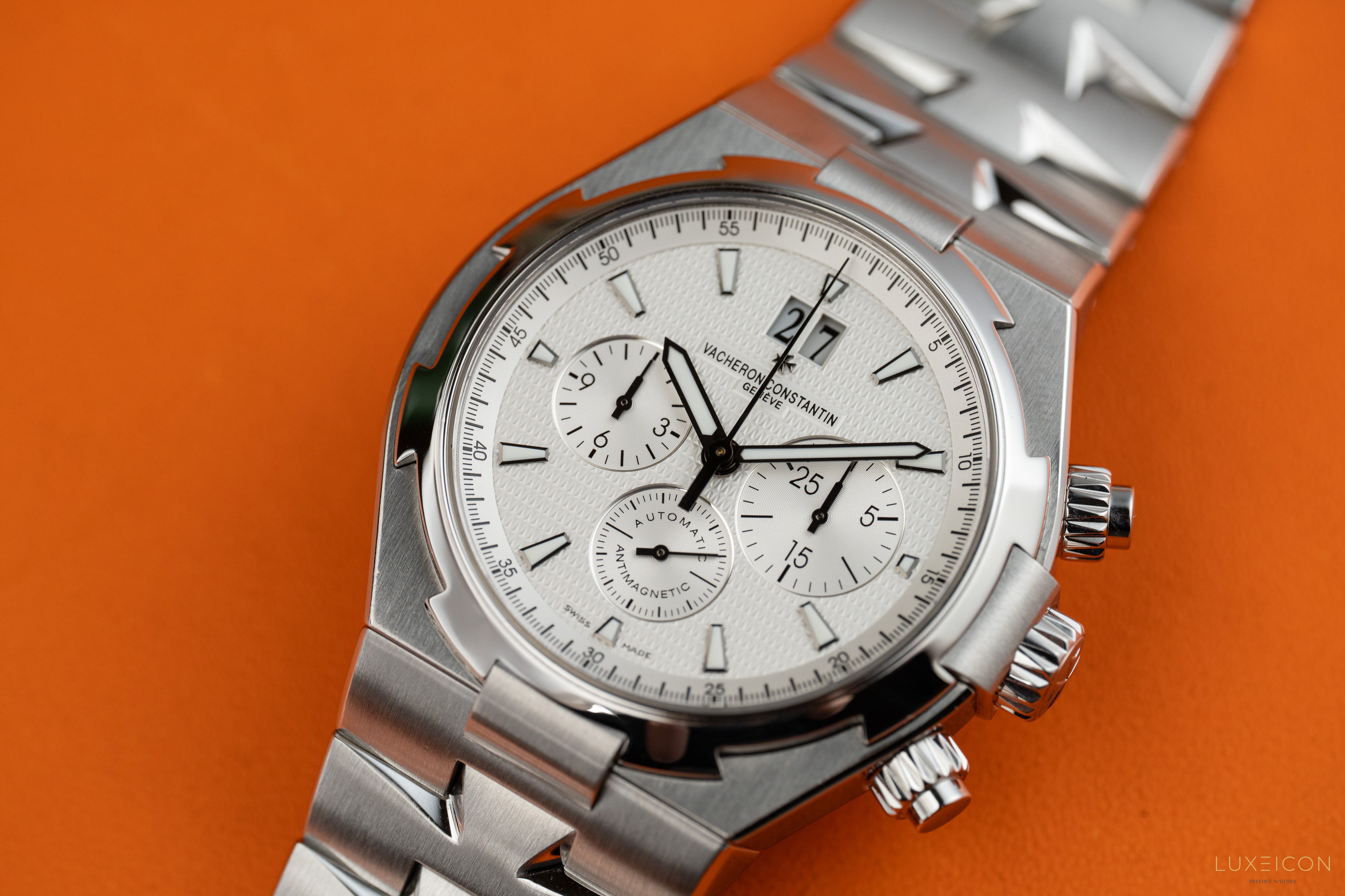 Vacheron Constantin Overseas Chronograph Silver Dial 49150/B01A-9095
