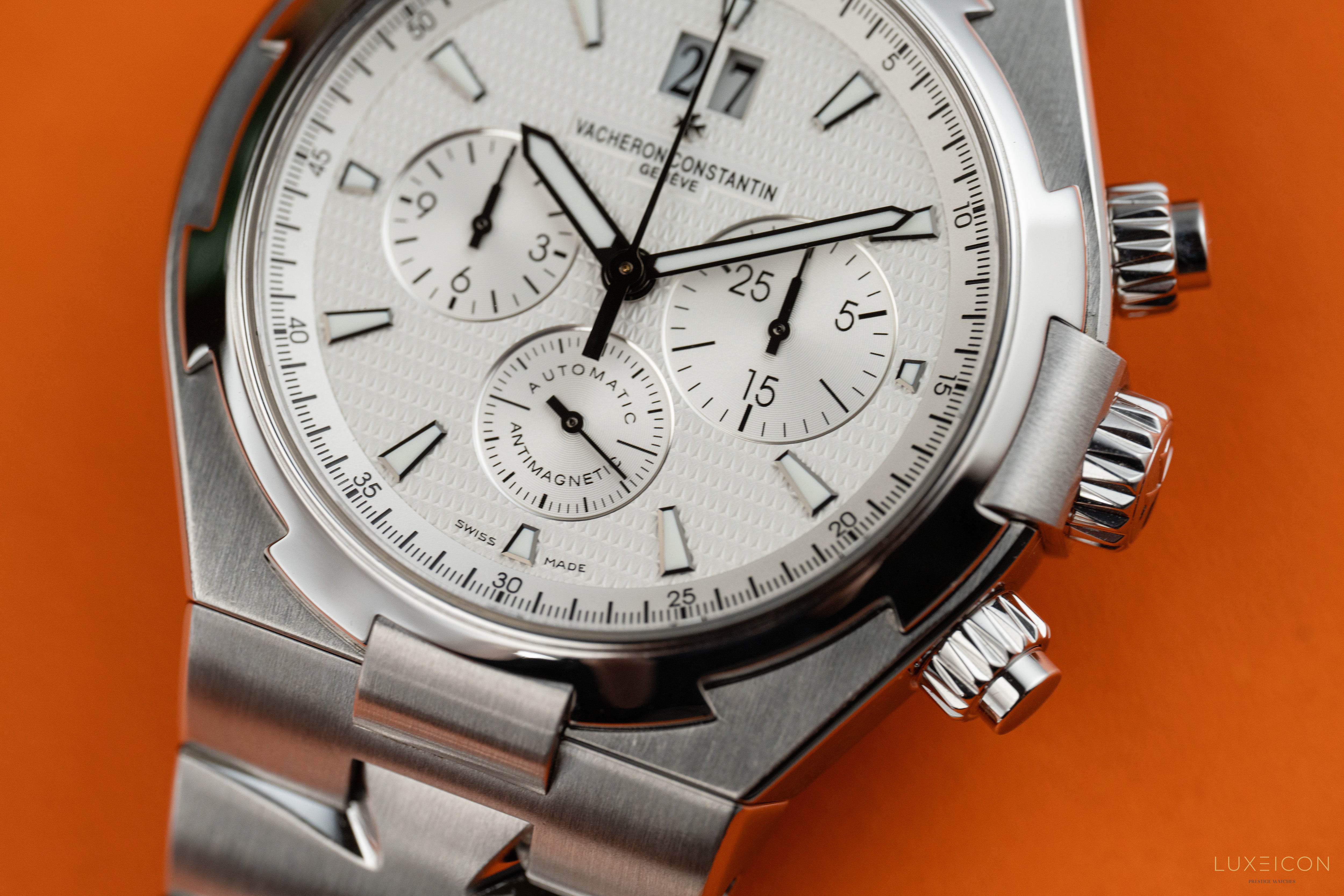 Vacheron Constantin Overseas Chronograph Silver Dial 49150/B01A-9095