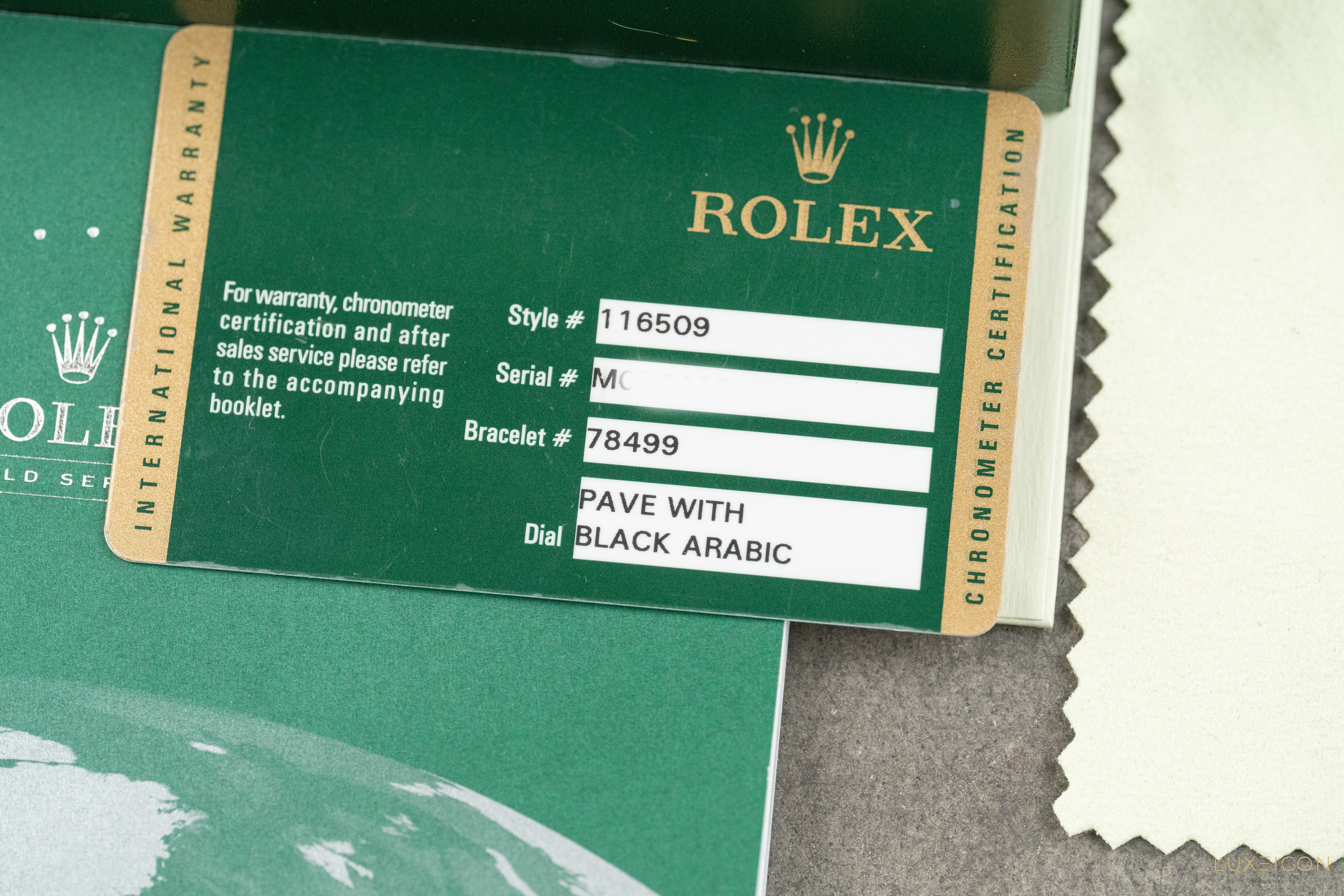 Rolex Daytona 116509 Rare Factory Pave Arabic White Gold Daytona