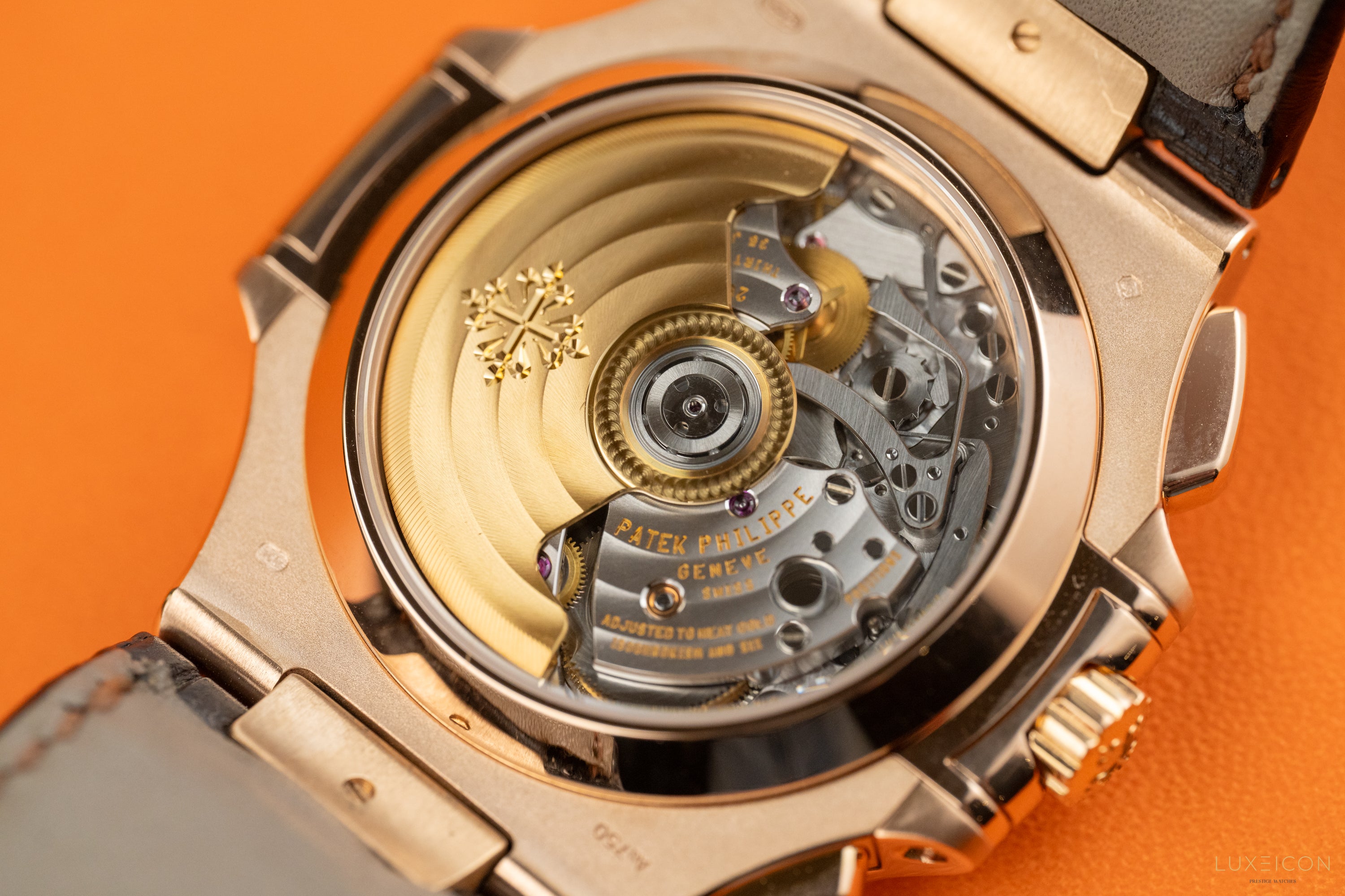 Patek Philippe Nautilus 5980R-001 Chronograph Date Rose Gold Brown Dial