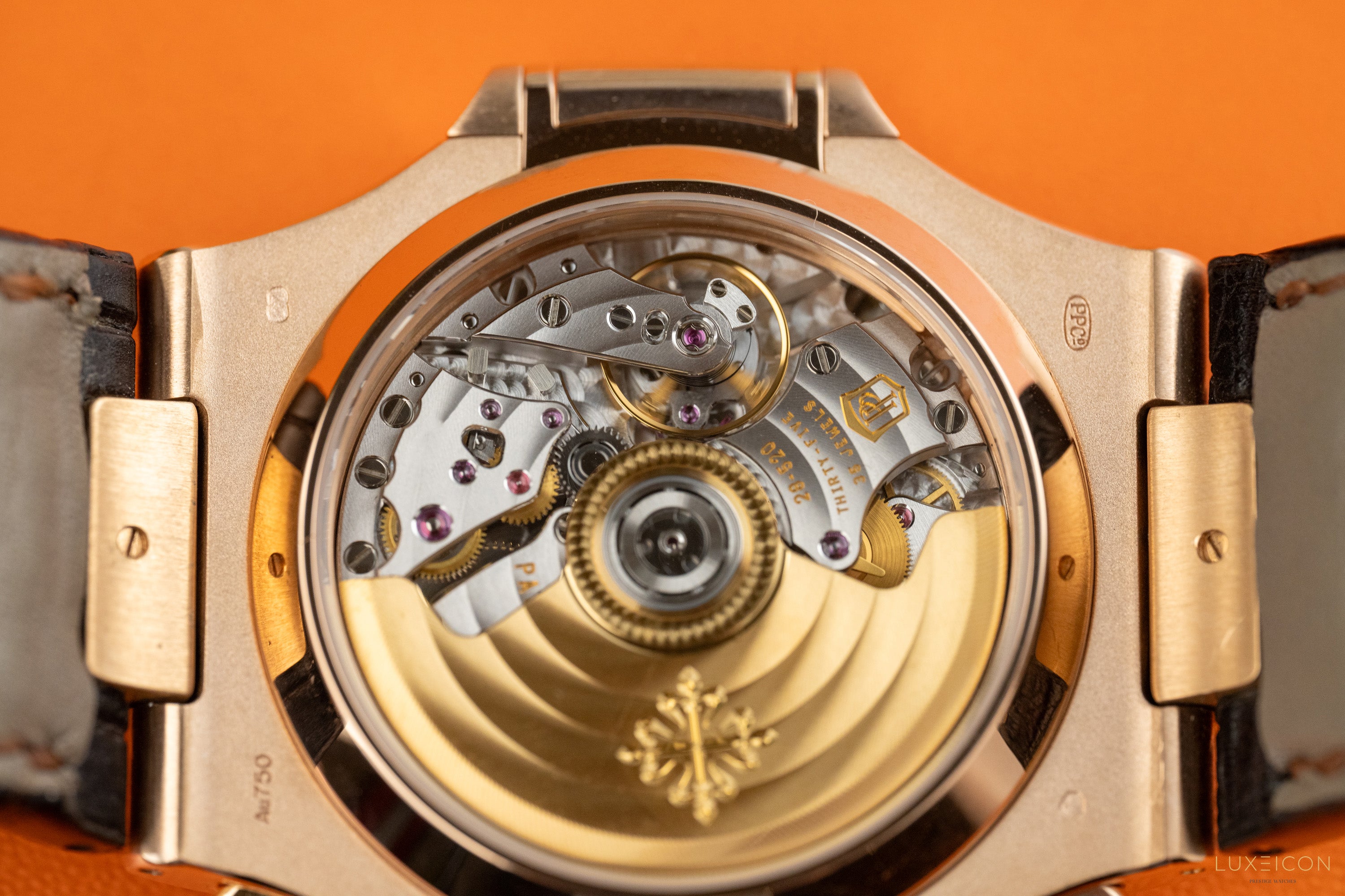 Patek Philippe Nautilus 5980R-001 Chronograph Date Rose Gold Brown Dial