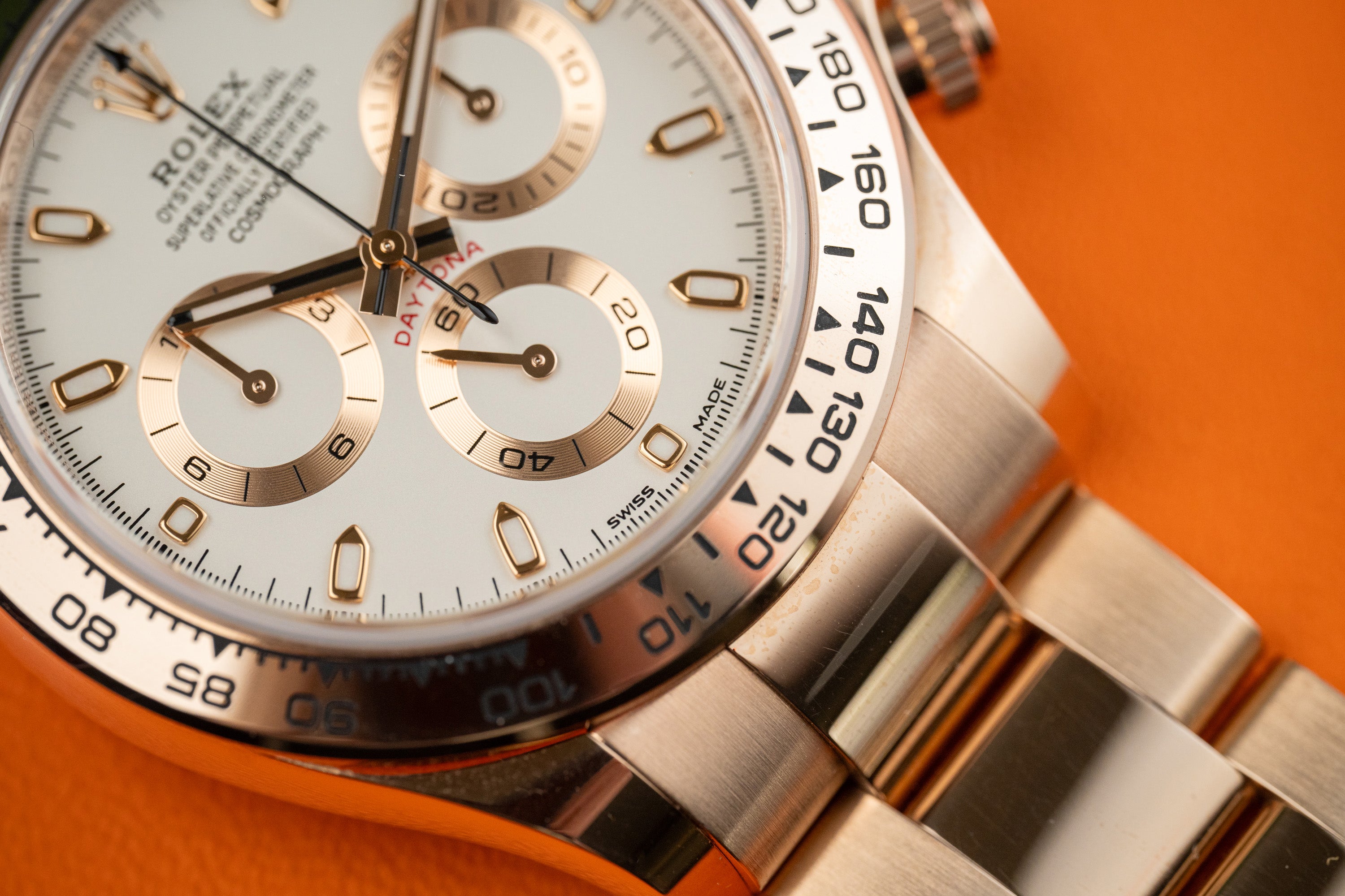 Rolex Cosmograph Daytona 116505 18k Everose Gold Ivory Dial 40mm Discontiuned