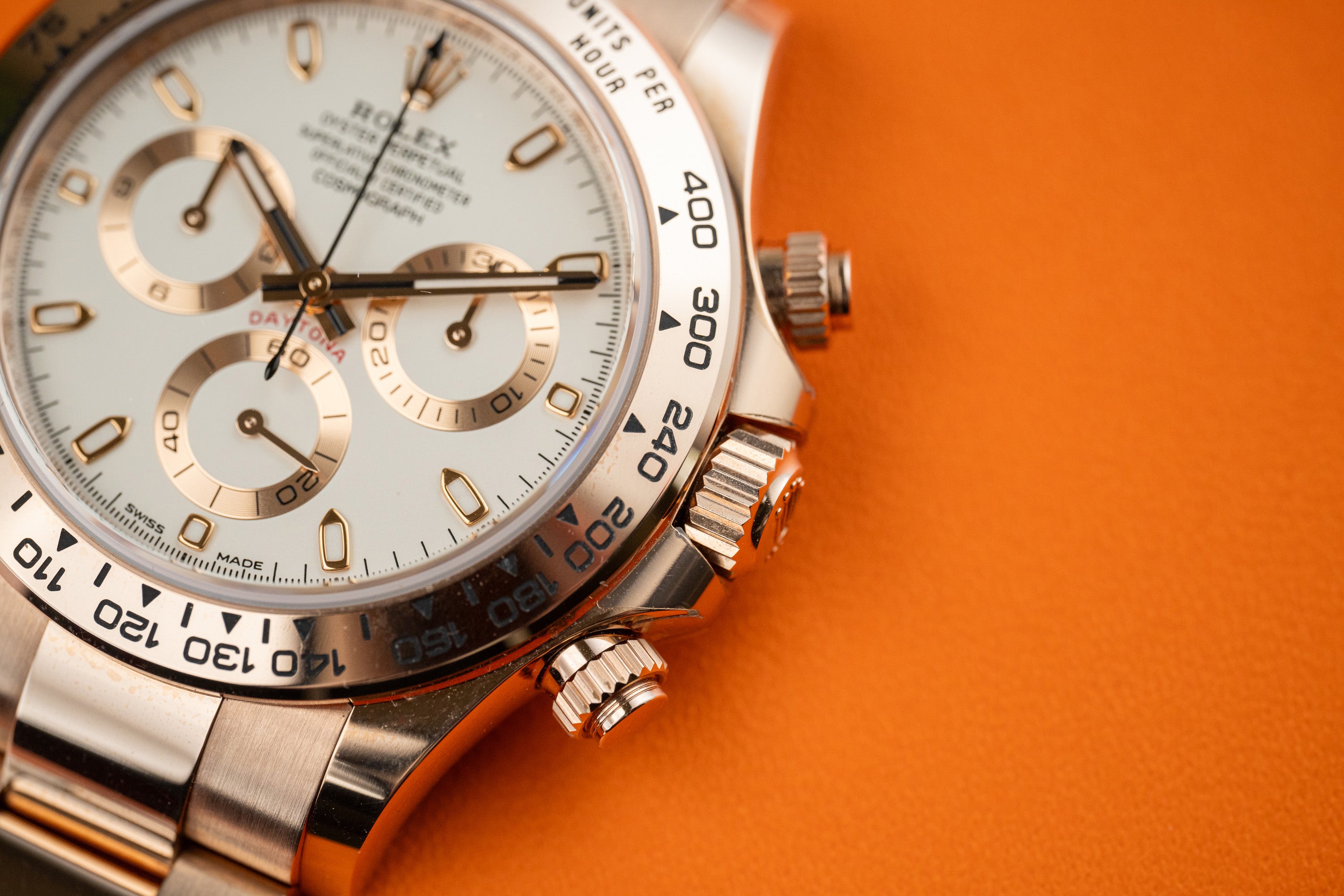 Rolex Cosmograph Daytona 116505 18k Everose Gold Ivory Dial 40mm Discontiuned