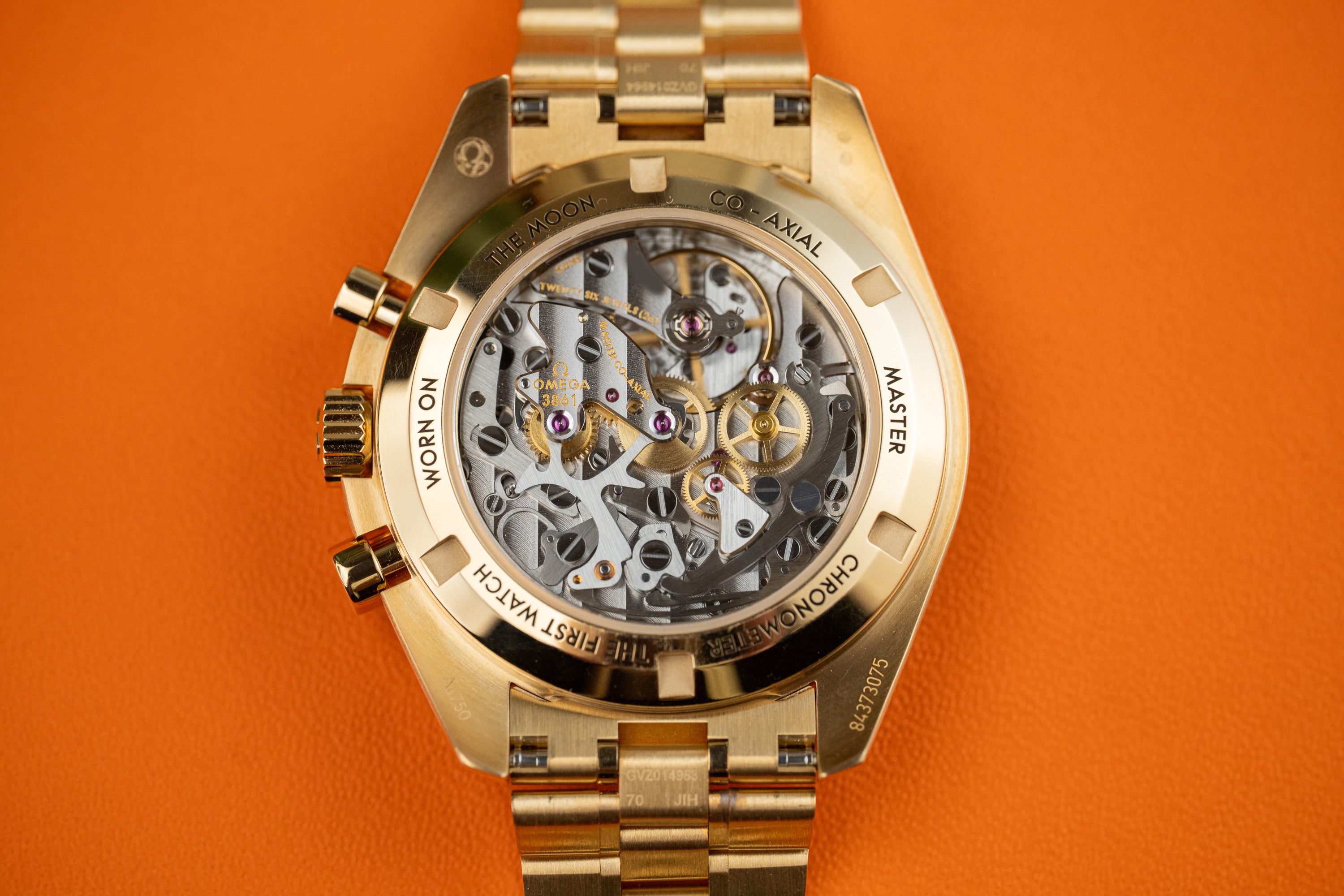 Omega Speedmaster Professional Moonwatch “Moonshine” Green dial 18k Yellow Gold