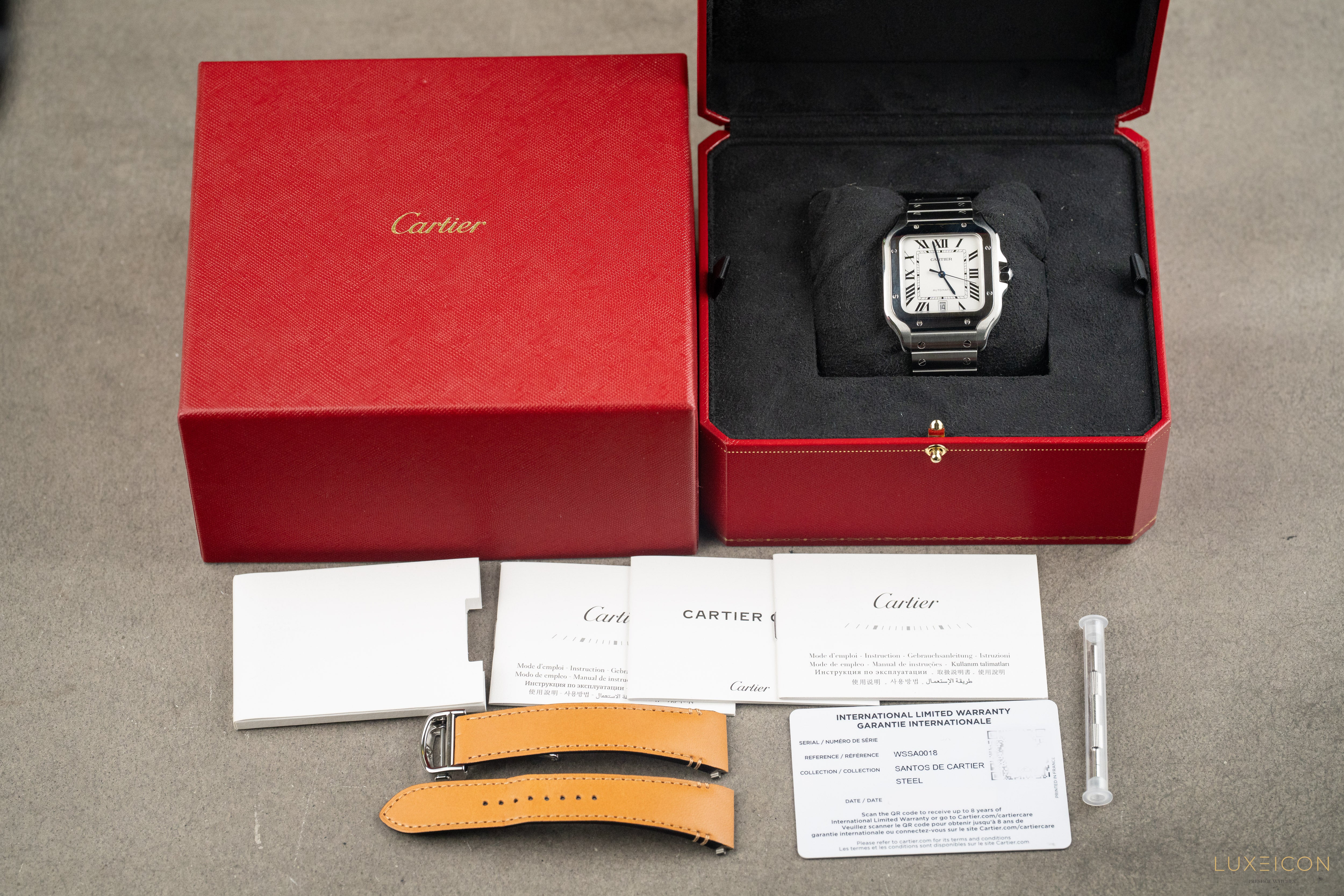 Cartier Santos De Cartier Cartier Santos White Large WSSA0018
