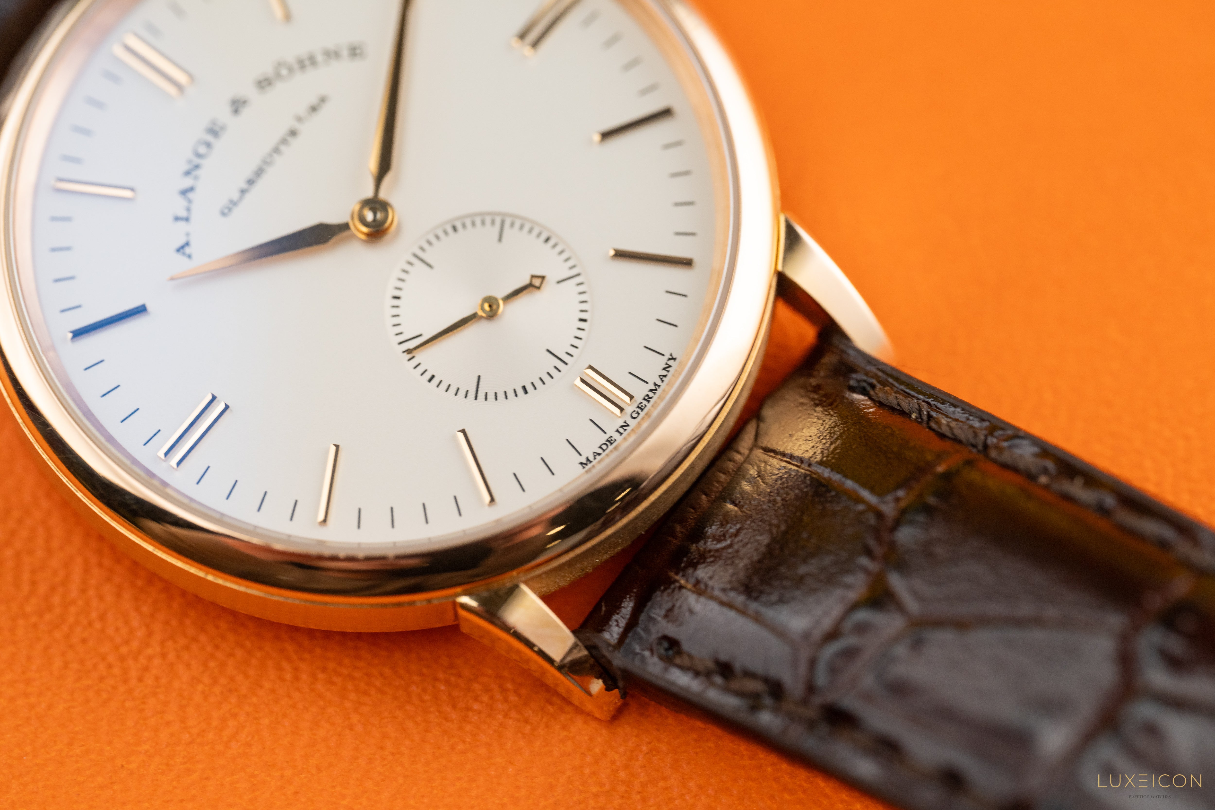 A. Lange & Söhne Saxonia Rose Gold Silver Dial 219.032 2018