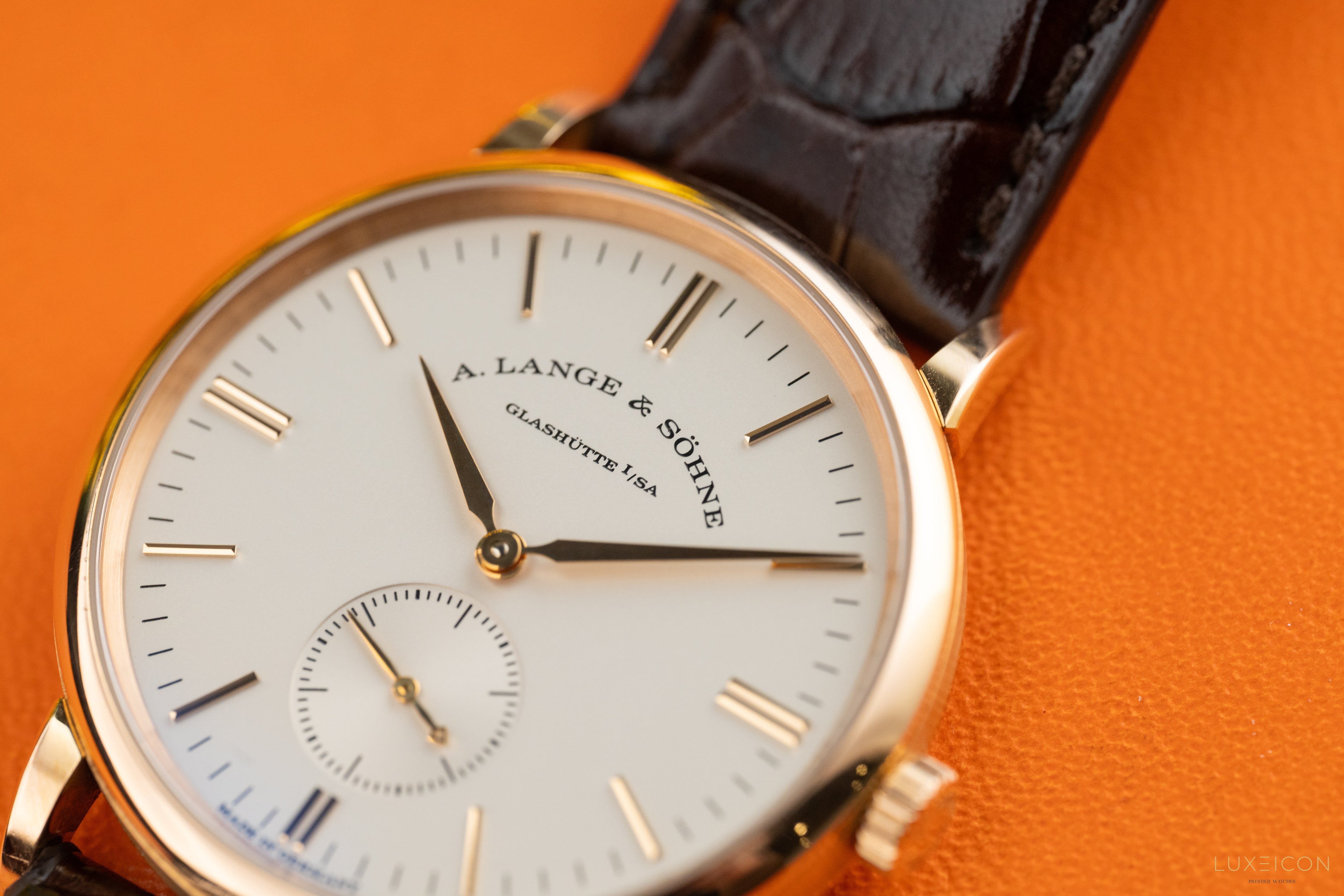 A. Lange & Söhne Saxonia Rose Gold Silver Dial 219.032 2018