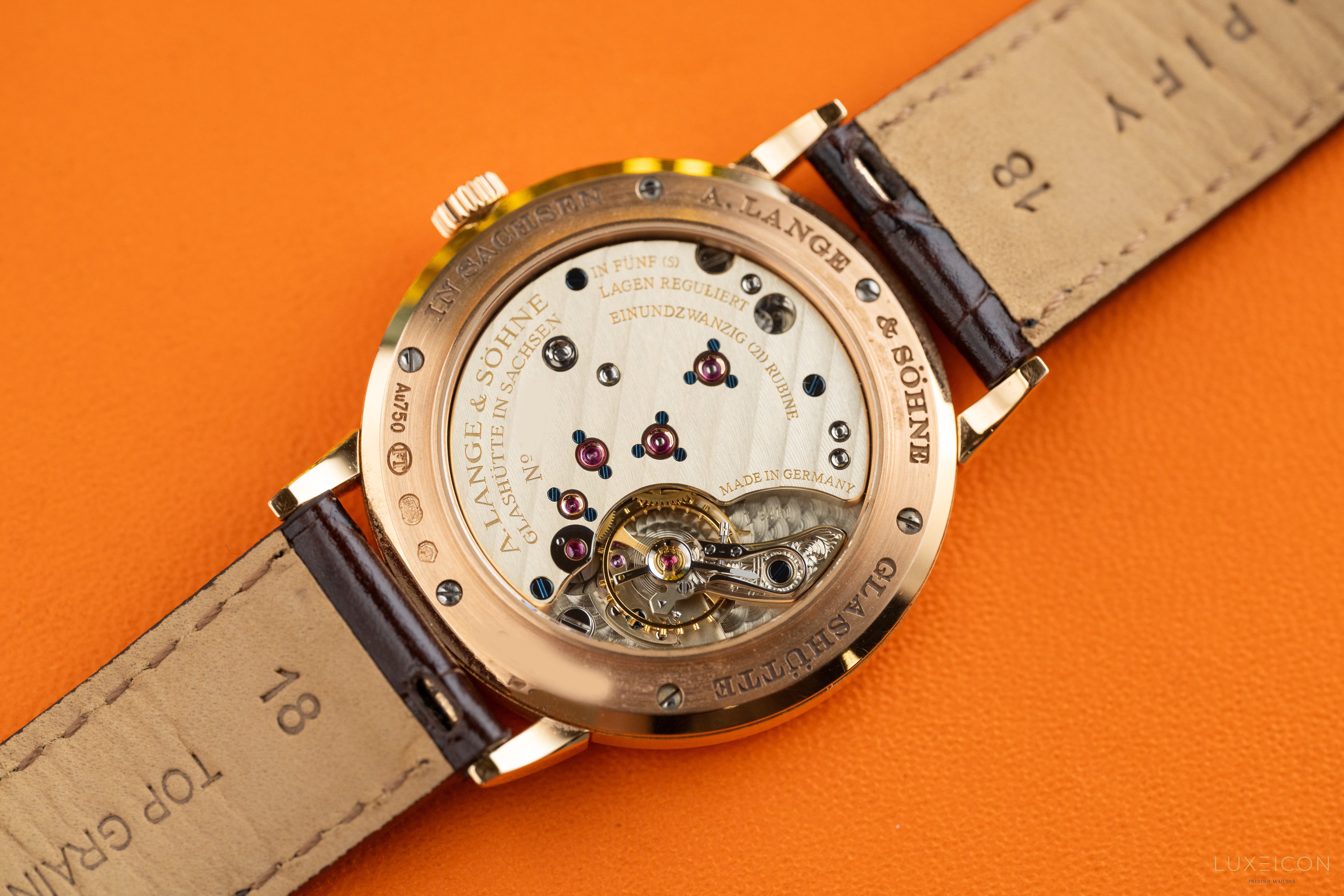 A. Lange & Söhne Saxonia Rose Gold Silver Dial 219.032 2018