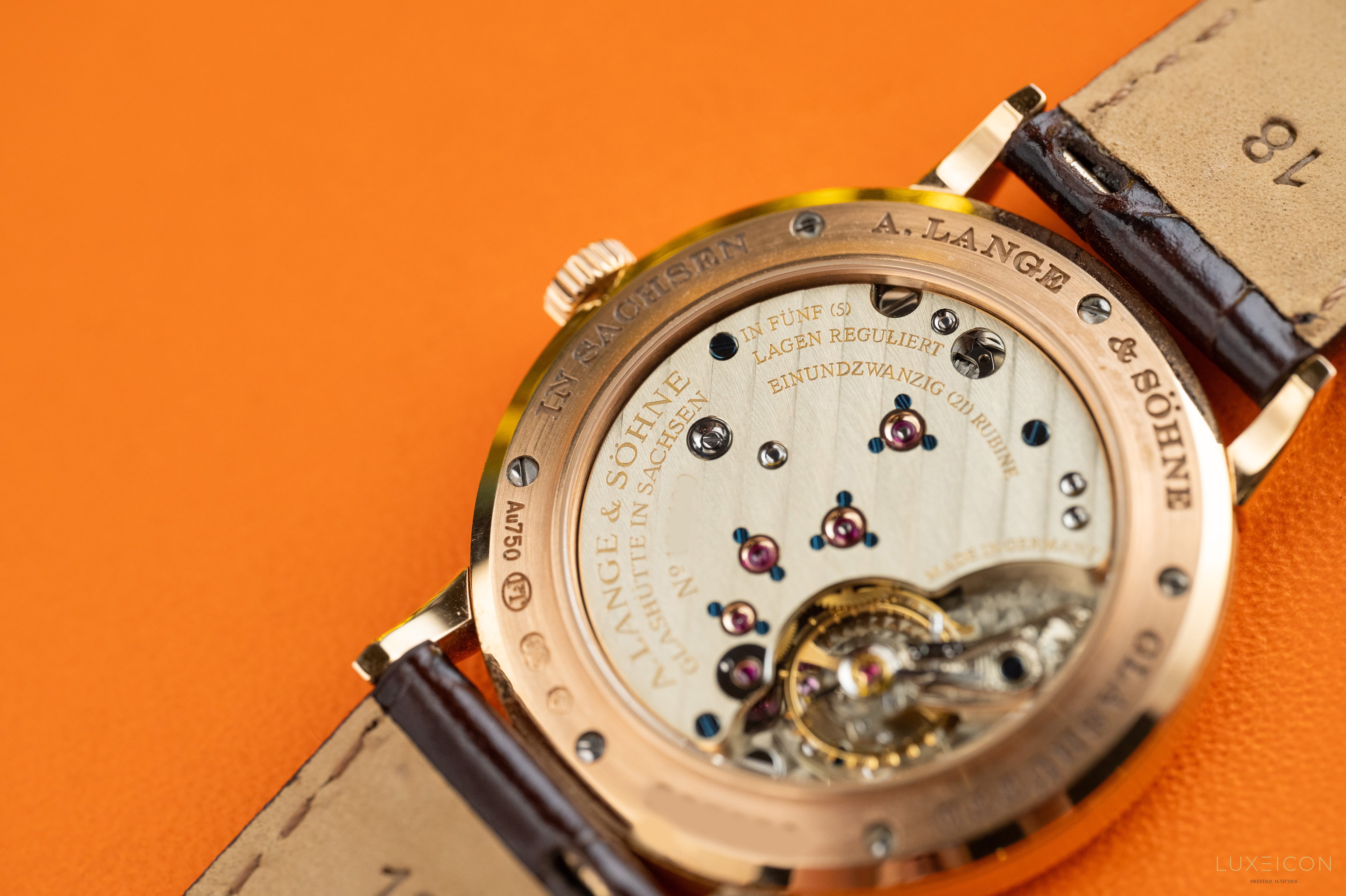 A. Lange & Söhne Saxonia Rose Gold Silver Dial 219.032 2018