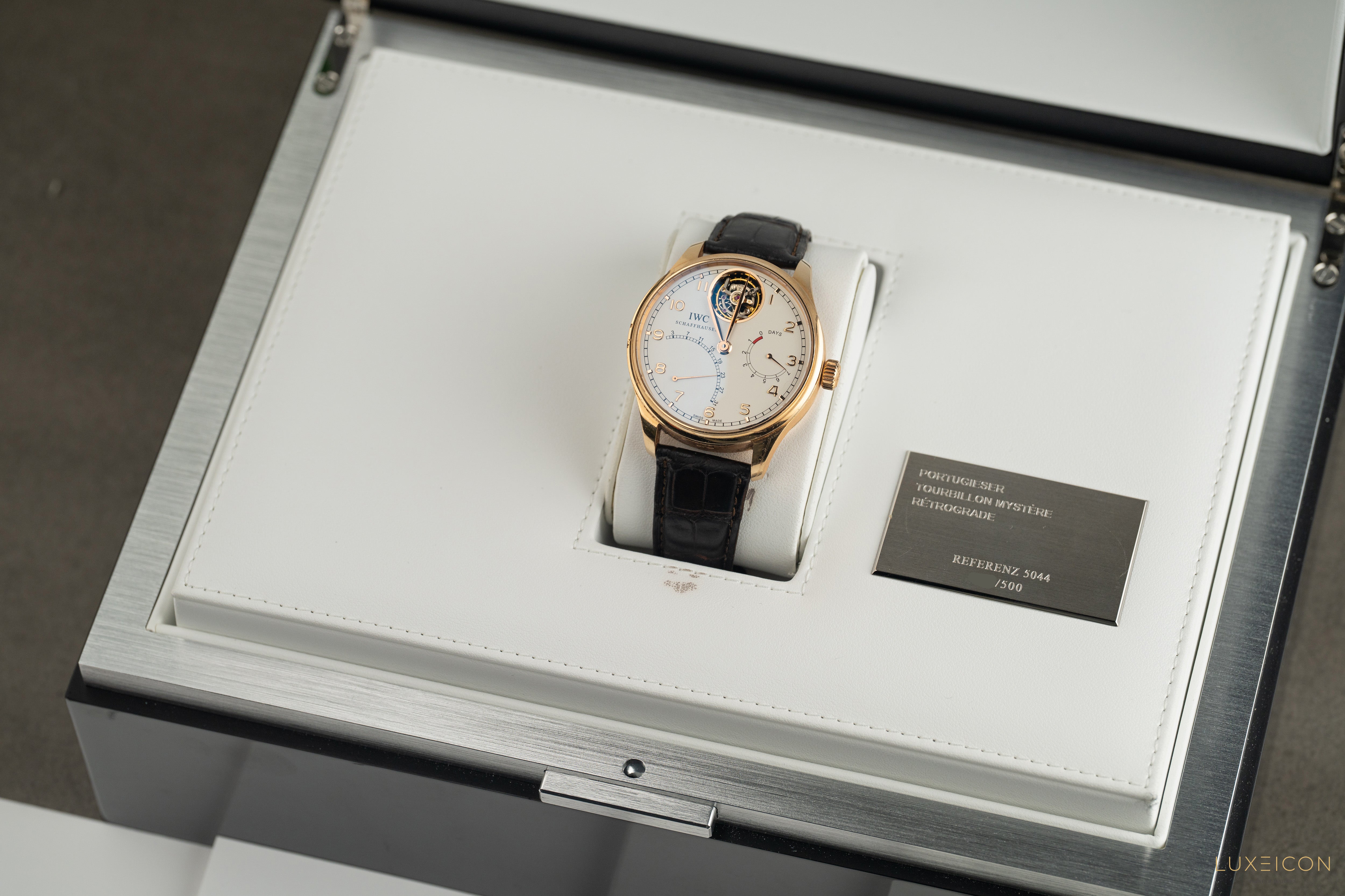 IWC Portuguese Tourbillon Limited to 500 rose gold automatic watch 44MM