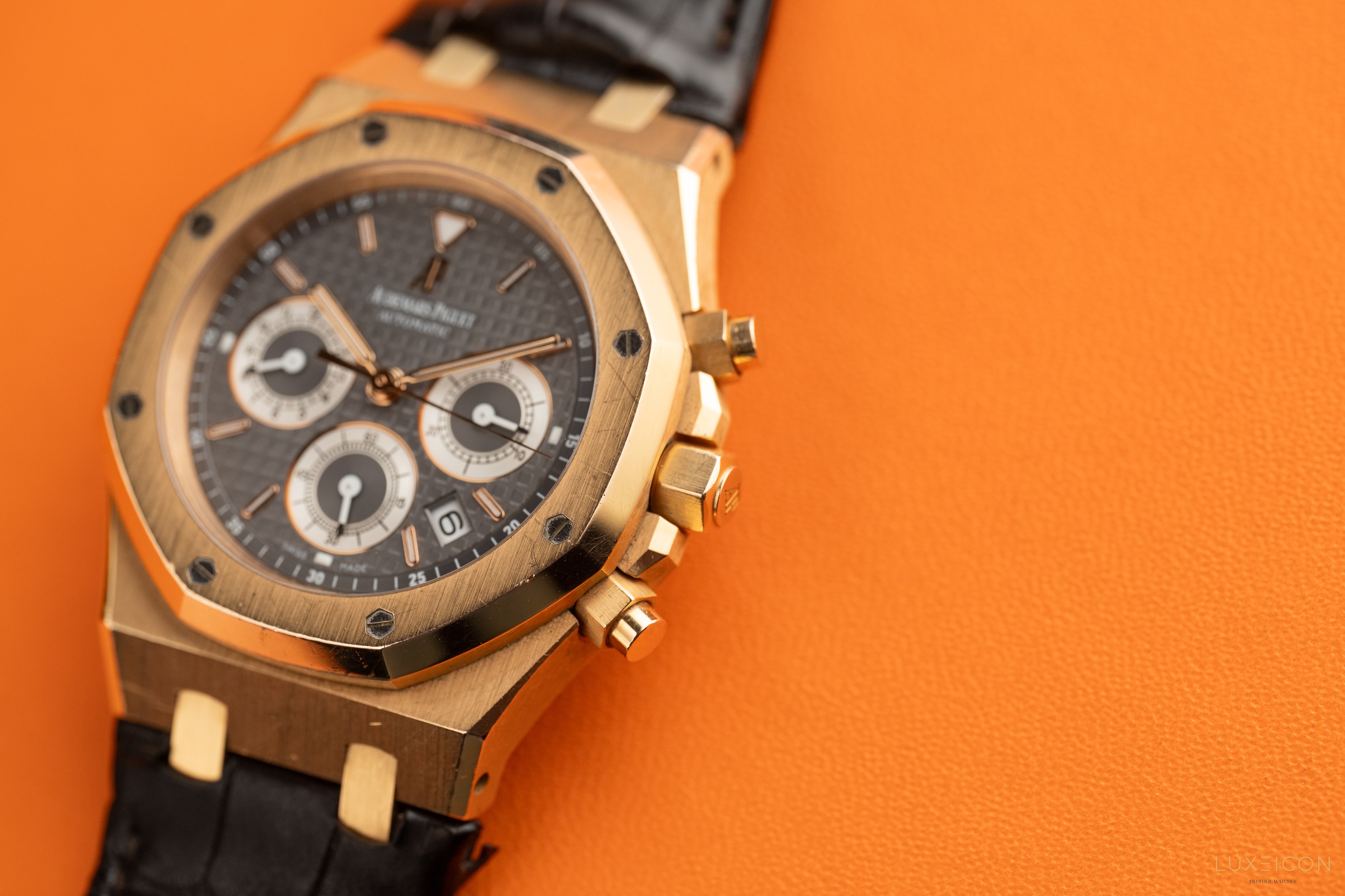 Audemars Piguet Royal Oak Chronograph 39 Rose Gold Grey Dial 26022OR Watch only