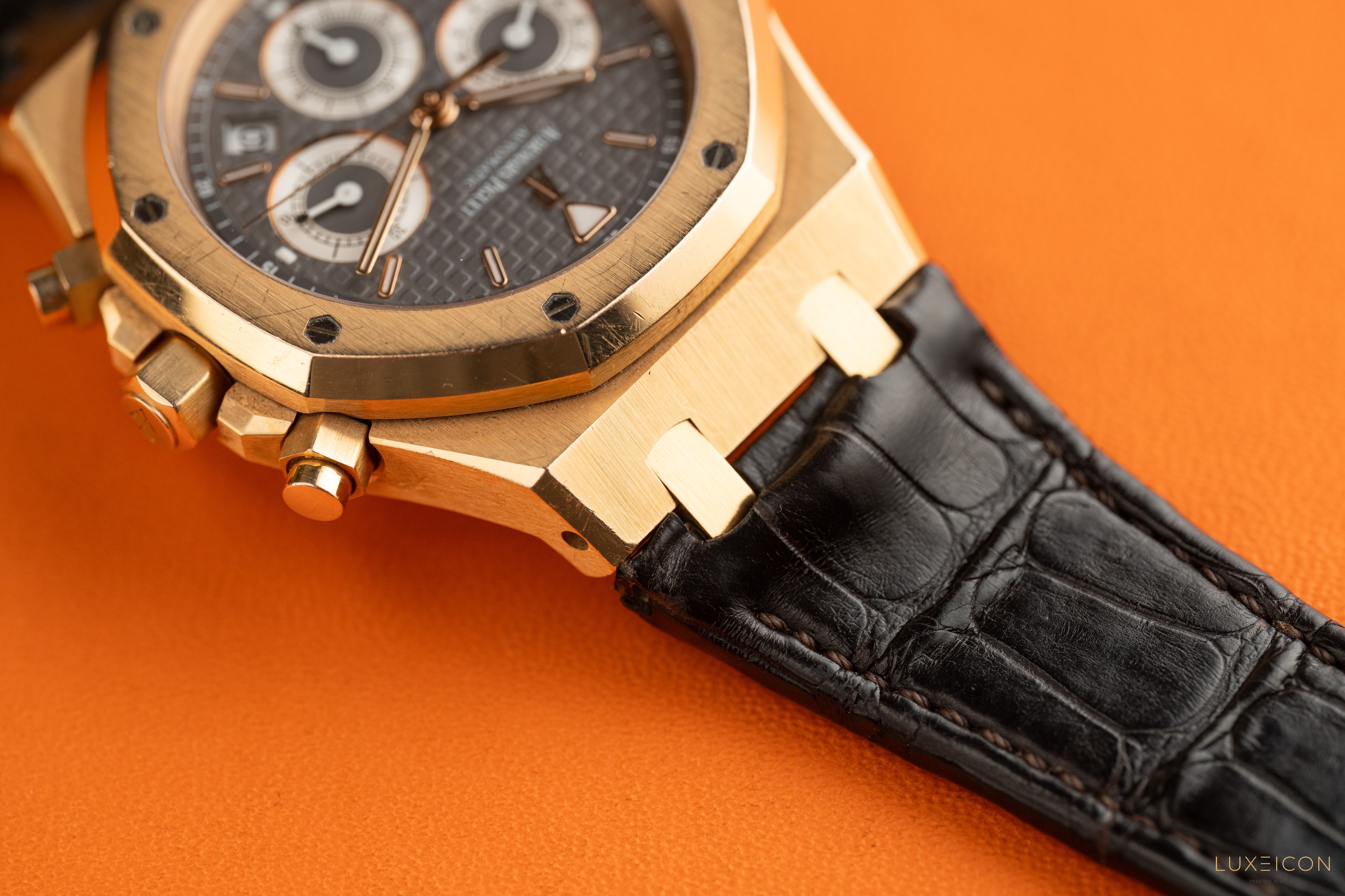 Audemars Piguet Royal Oak Chronograph 39 Rose Gold Grey Dial 26022OR Watch only