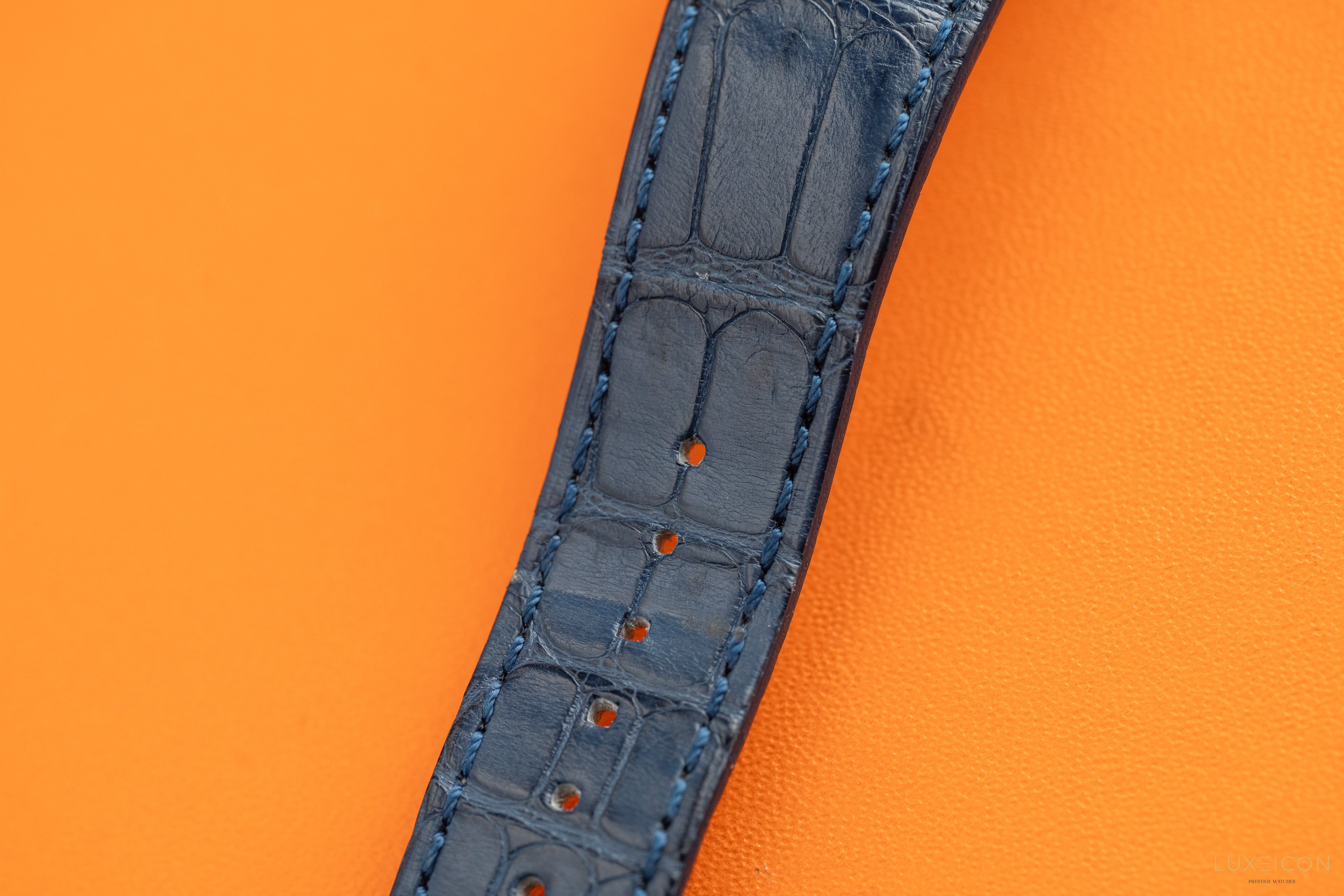 Bulgari Octo Octoma Stainless Steel and Rose Gold Combination Blue Bar Octagon