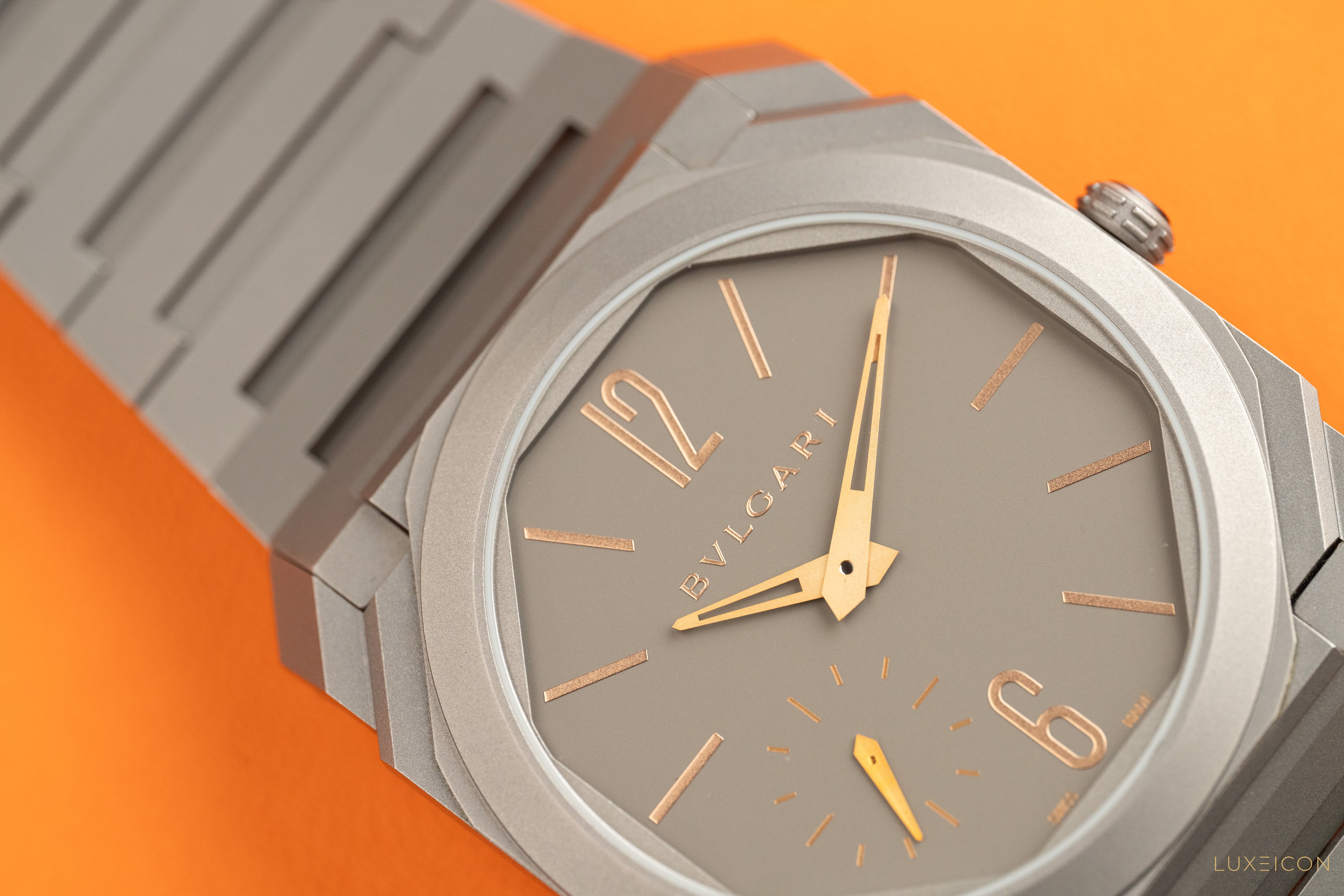 Bulgari Octo Finissimo Extra Thin Automatic 40mm Titanium Grey Mens Watch Bvlgari 103137