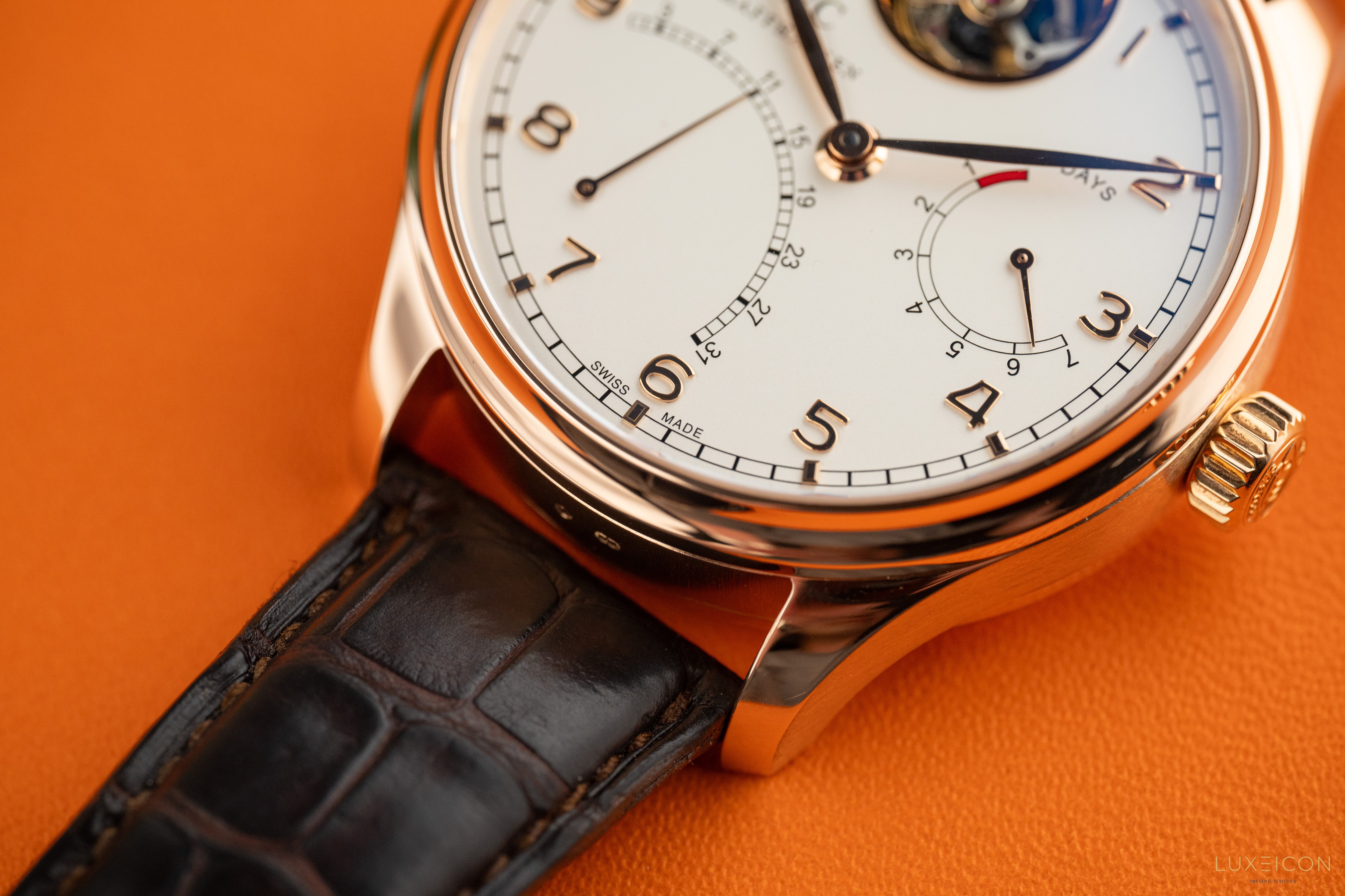 IWC Portuguese Tourbillon Limited to 500 rose gold automatic watch 44MM