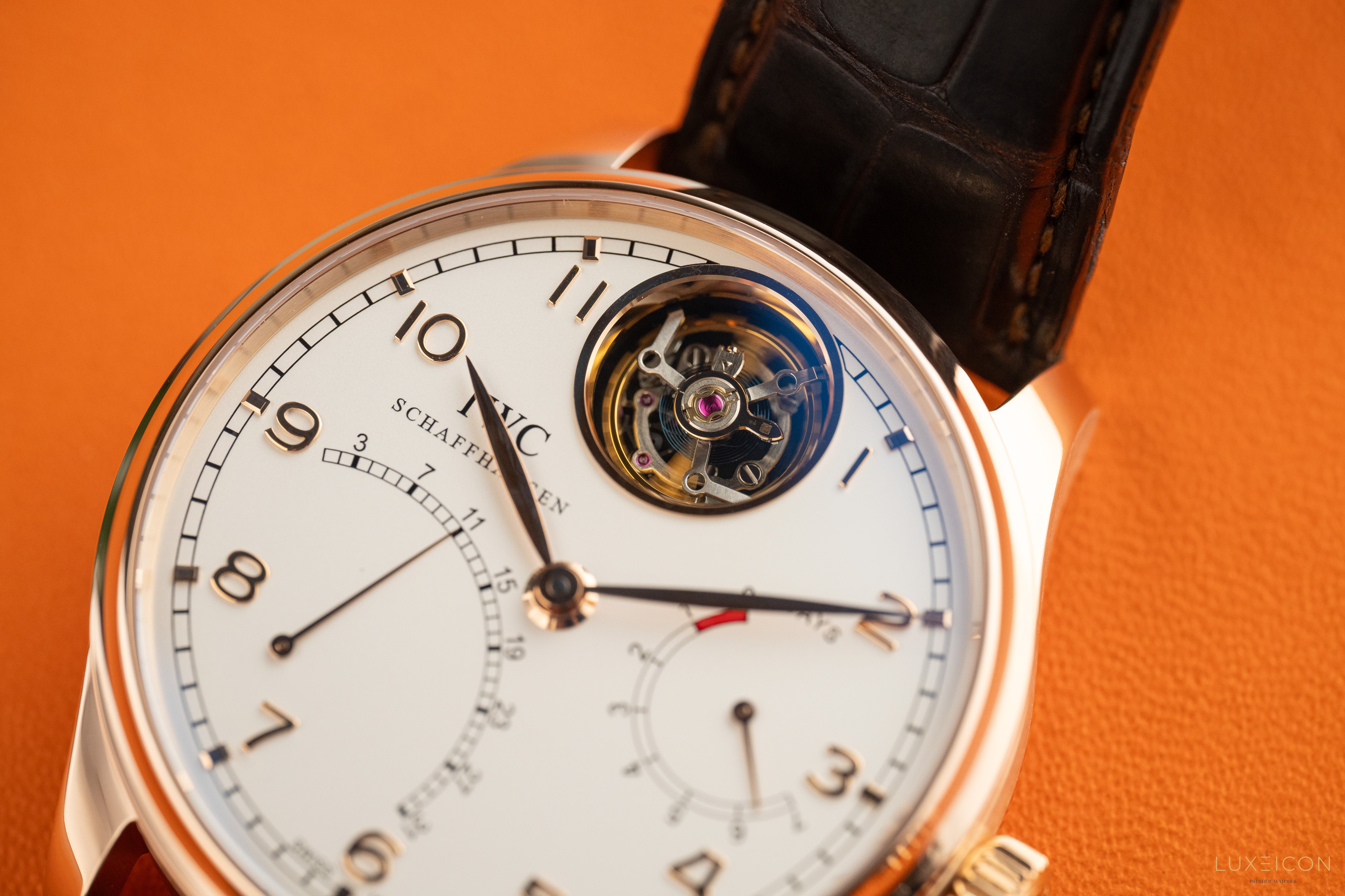 IWC Portuguese Tourbillon Limited to 500 rose gold automatic watch 44MM