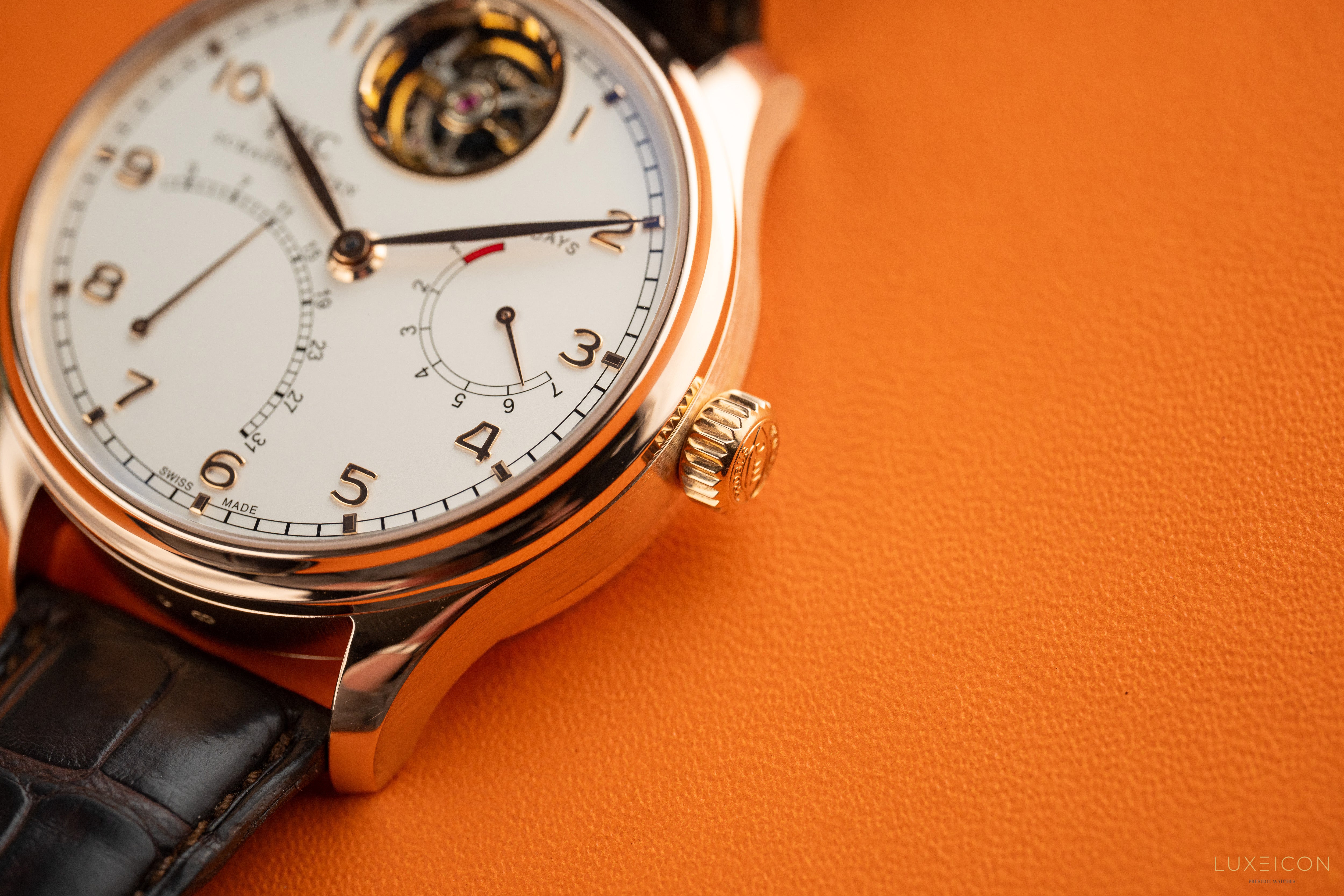 IWC Portuguese Tourbillon Limited to 500 rose gold automatic watch 44MM