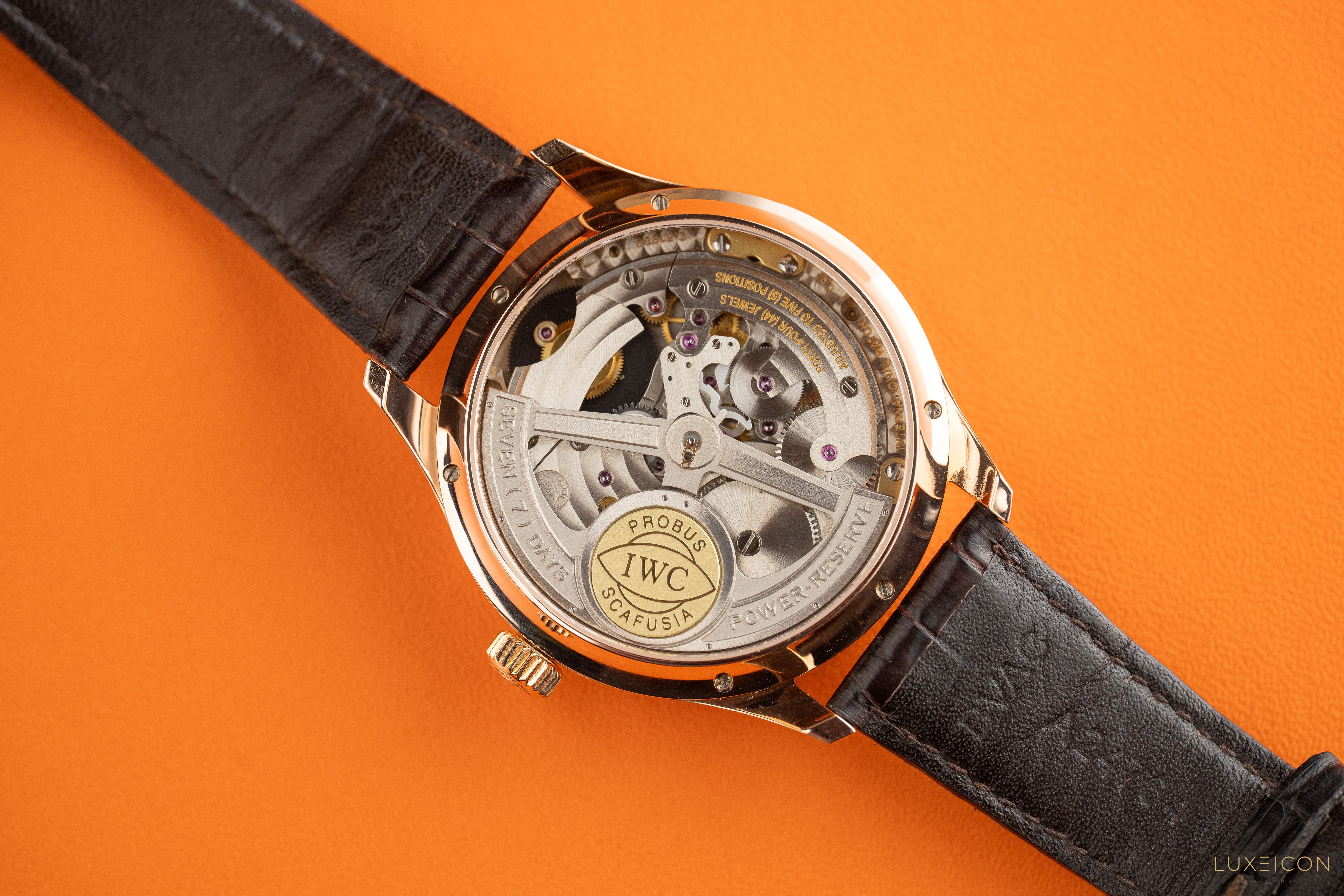 IWC Portuguese Tourbillon Limited to 500 rose gold automatic watch 44MM