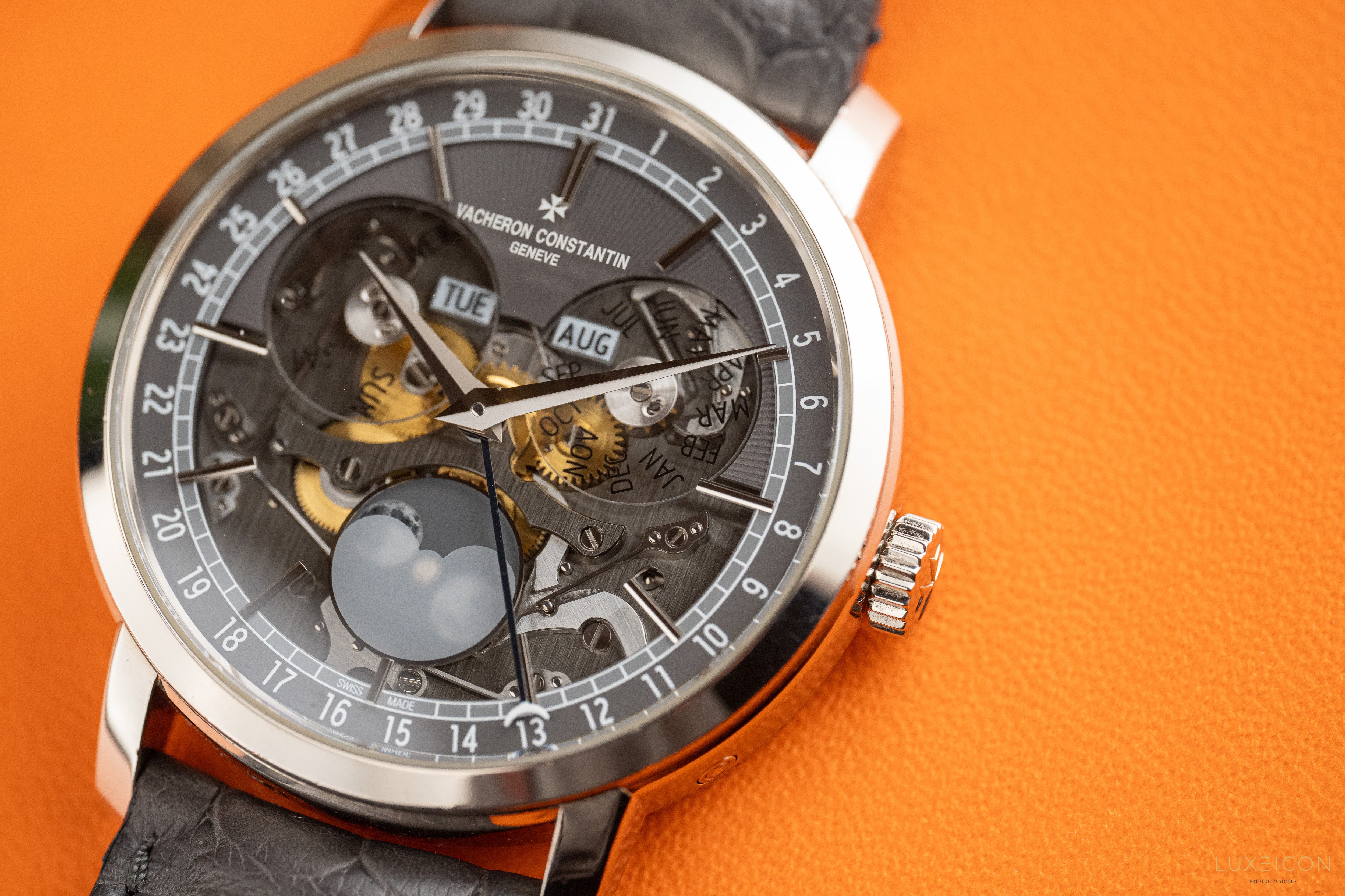 Vacheron Constantin Traditionnelle White Gold Complete Calendar Openface 4020T/000G-B655