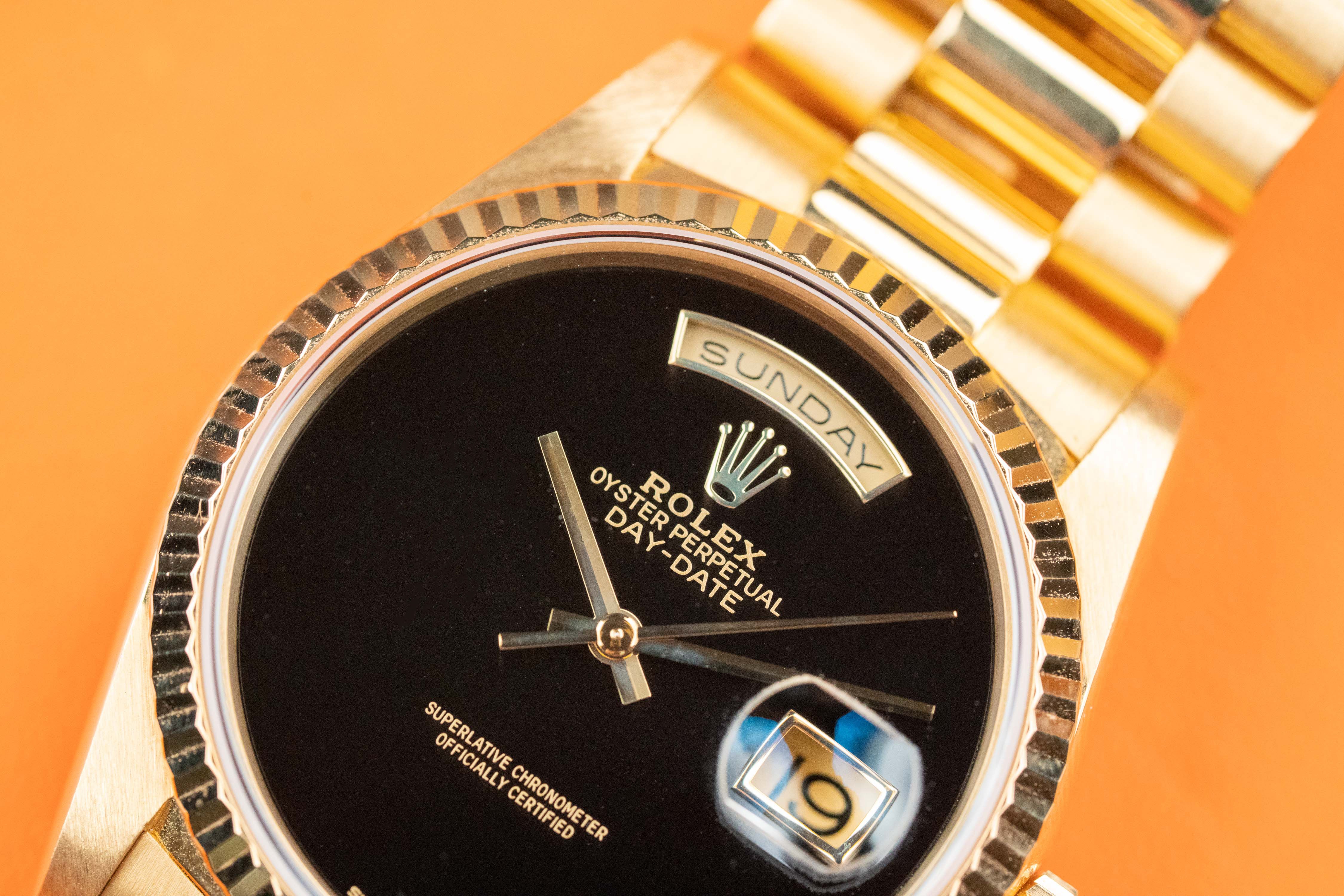 Rolex Day-Date President Onyx A-serie 18238 fullset 1999