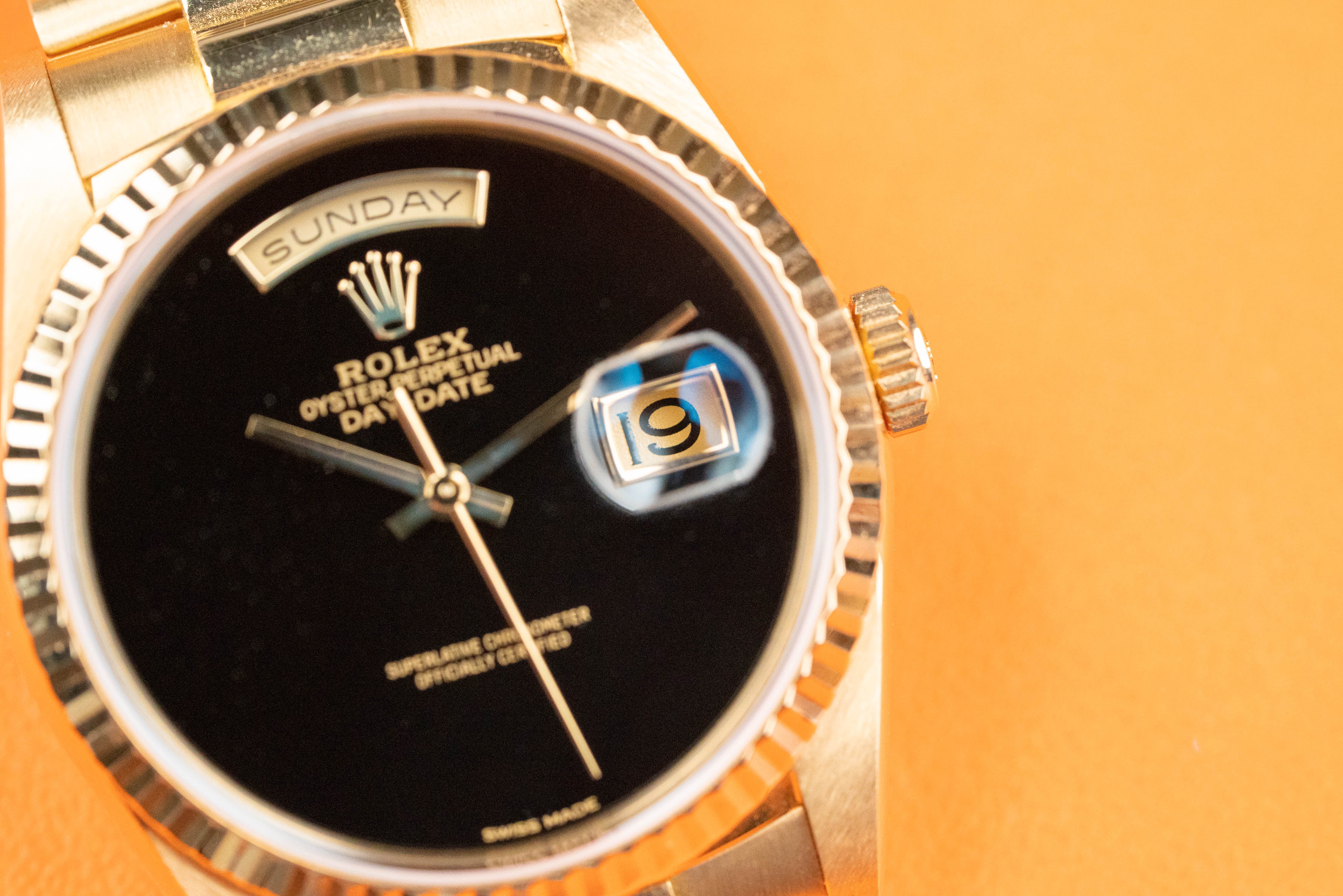 Rolex Day-Date President Onyx A-serie 18238 fullset 1999