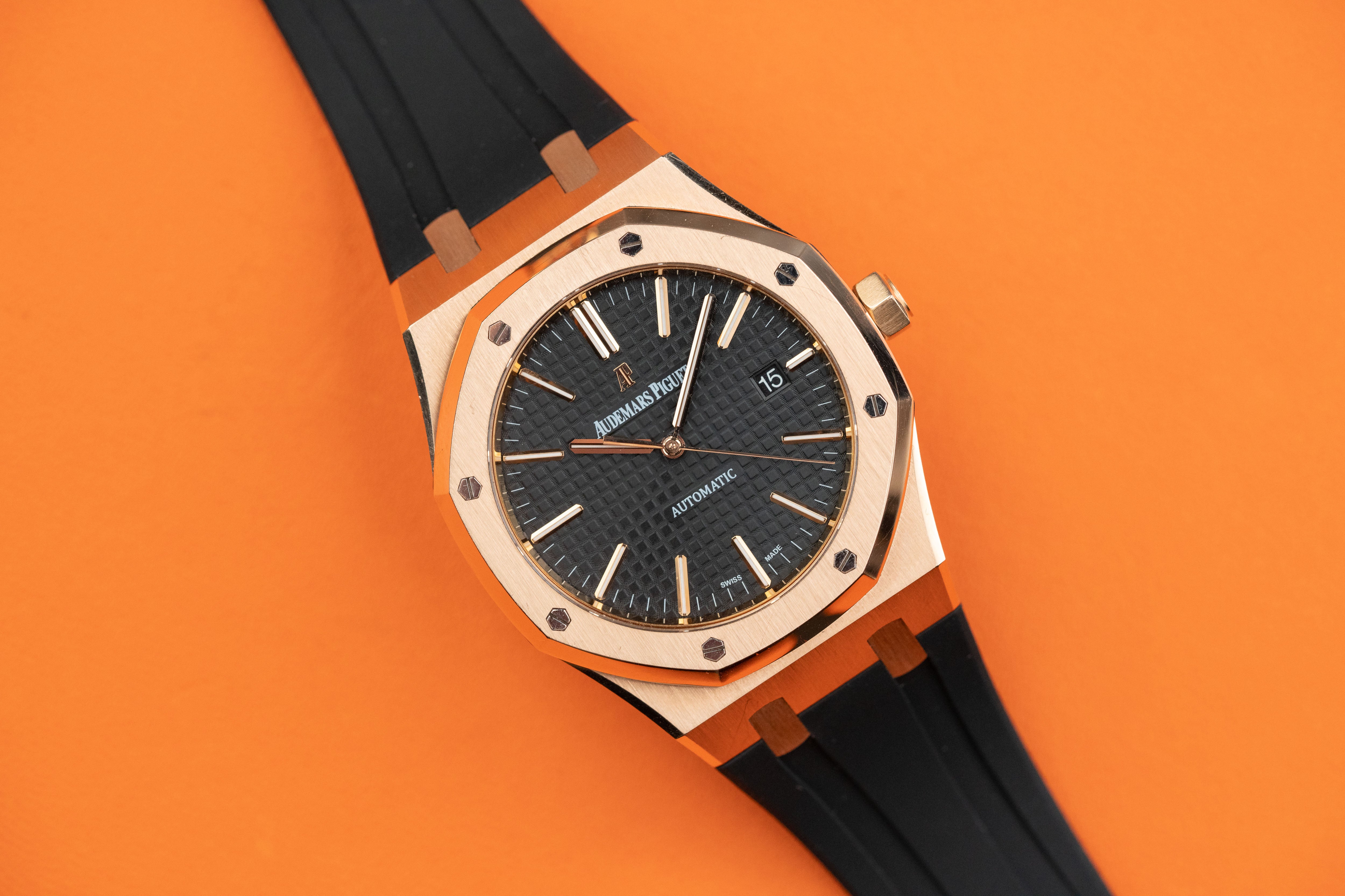 Audemars Piguet Royal Oak 18K Rose Gold 15400OR 2013 fullset