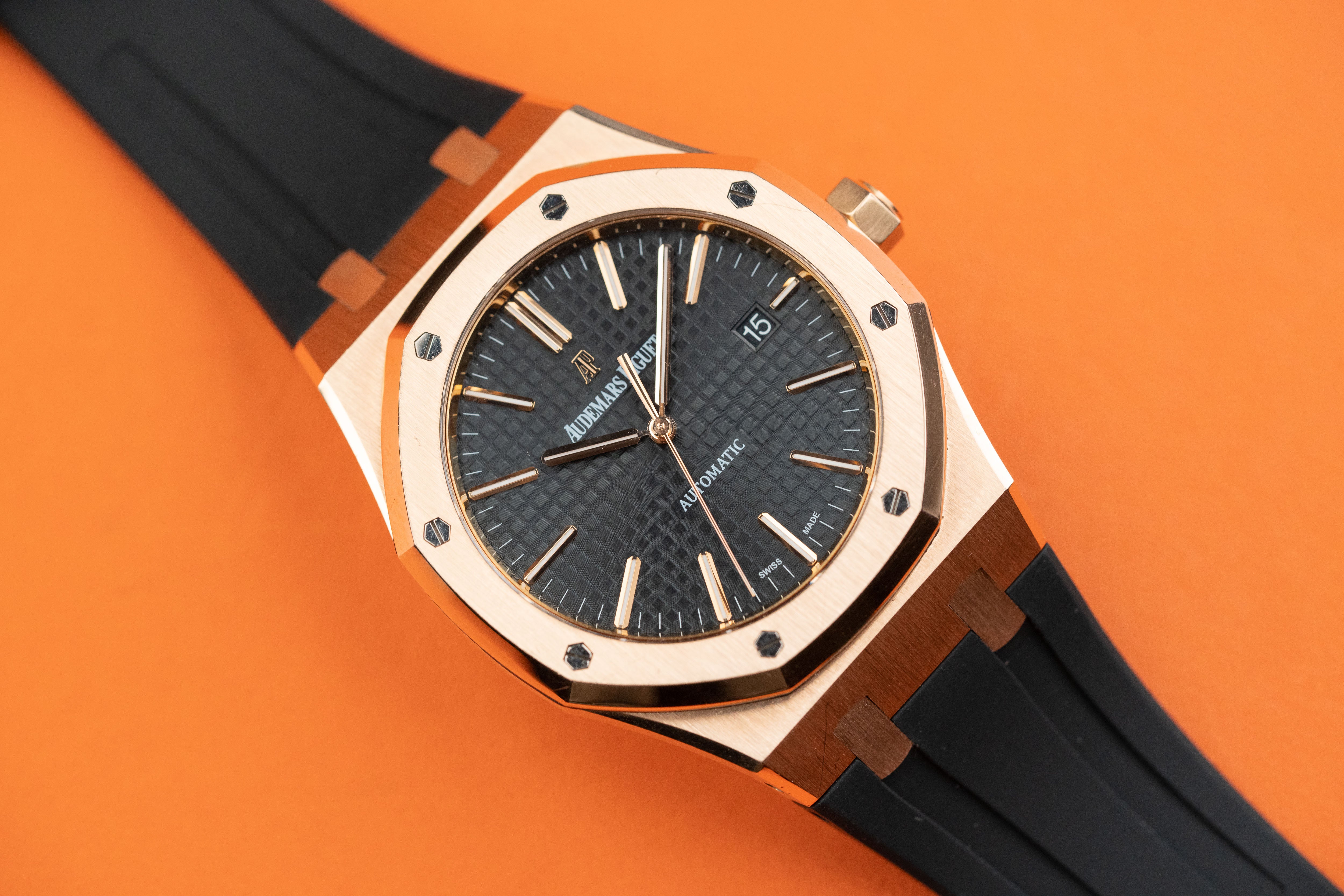 Audemars Piguet Royal Oak 18K Rose Gold 15400OR 2013 fullset