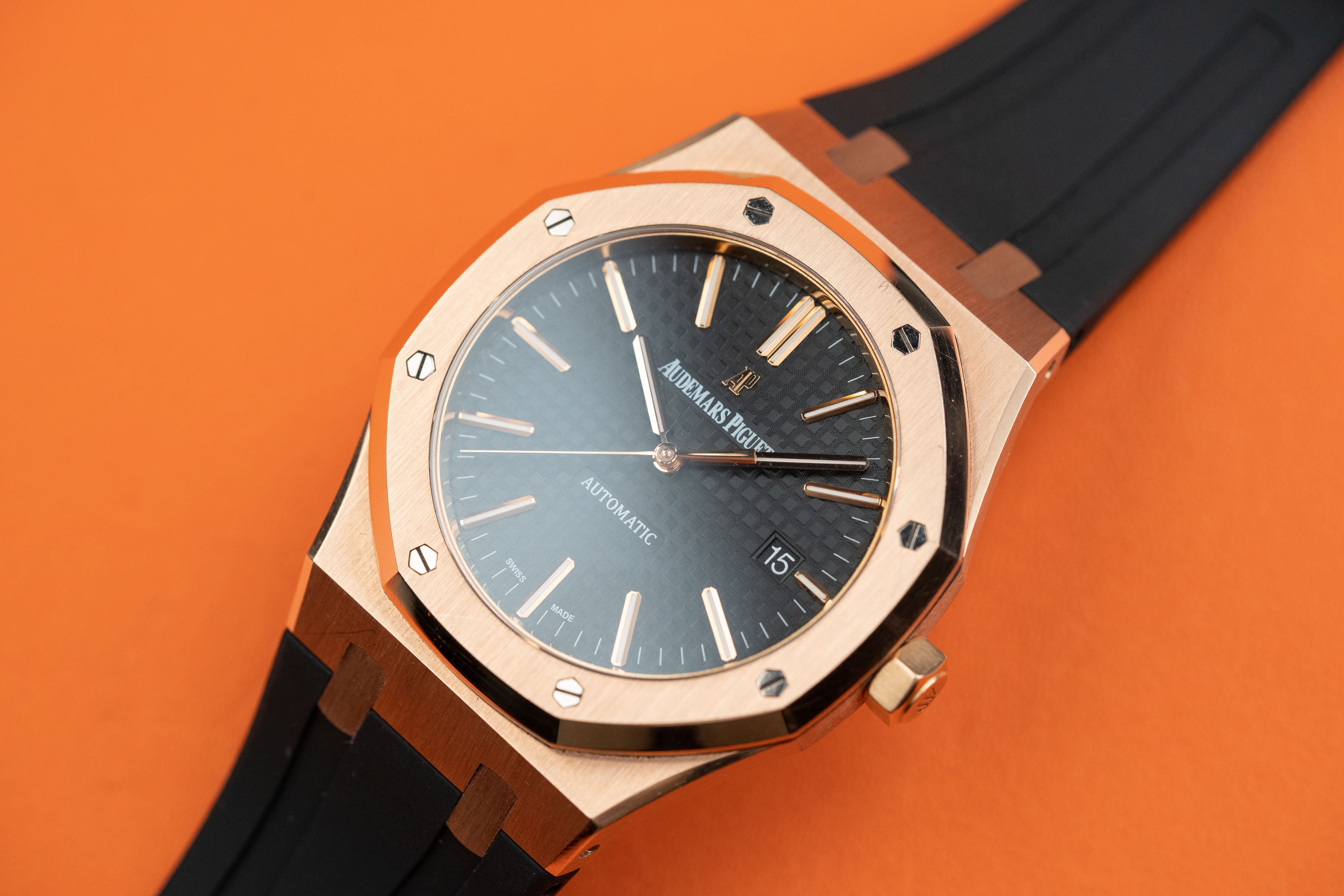 Audemars Piguet Royal Oak 18K Rose Gold 15400OR 2013 fullset