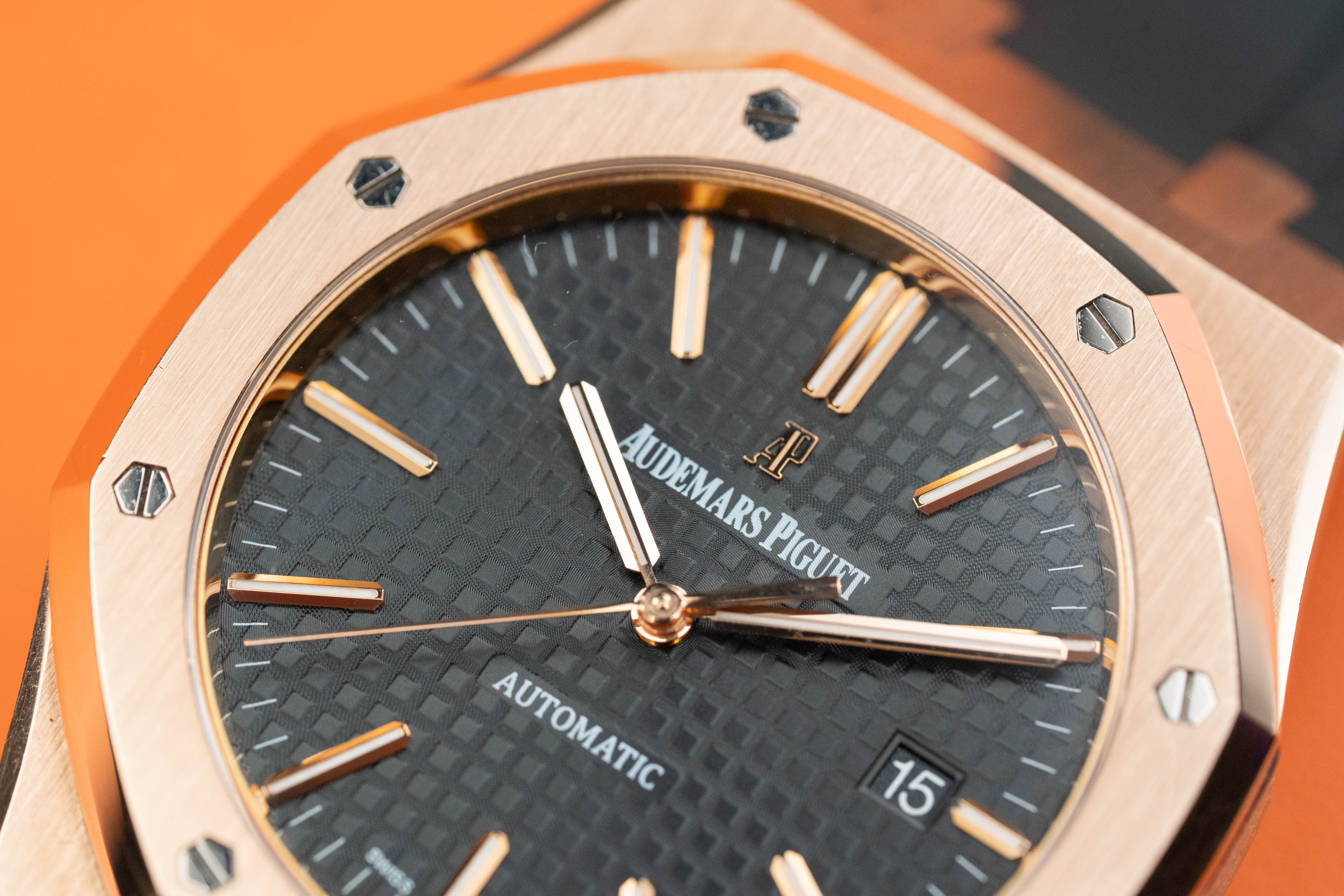 Audemars Piguet Royal Oak 18K Rose Gold 15400OR 2013 fullset