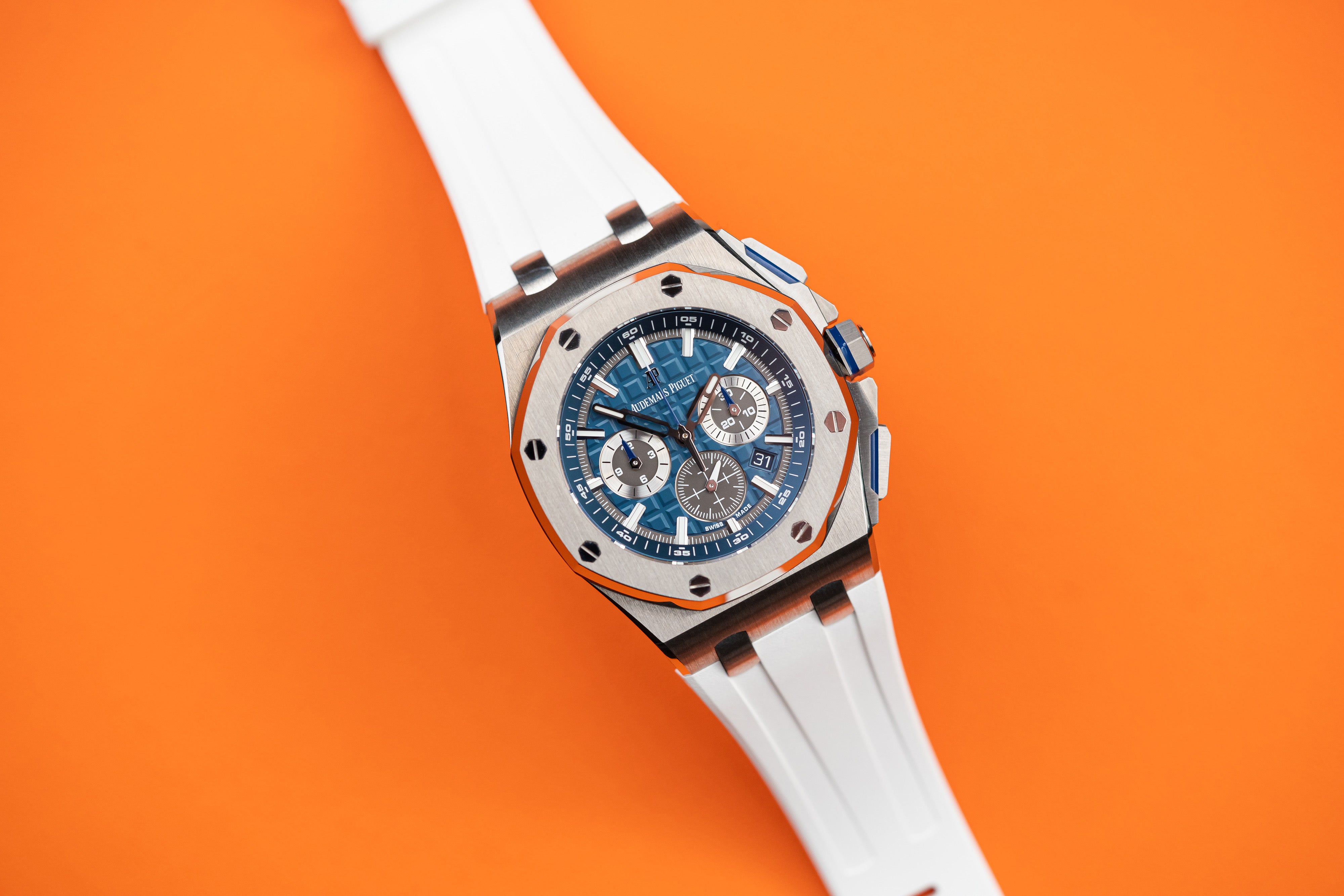 Audemars Piguet Royal Oak Offshore Titanium Chronograph 42mm Blue Dial 2019