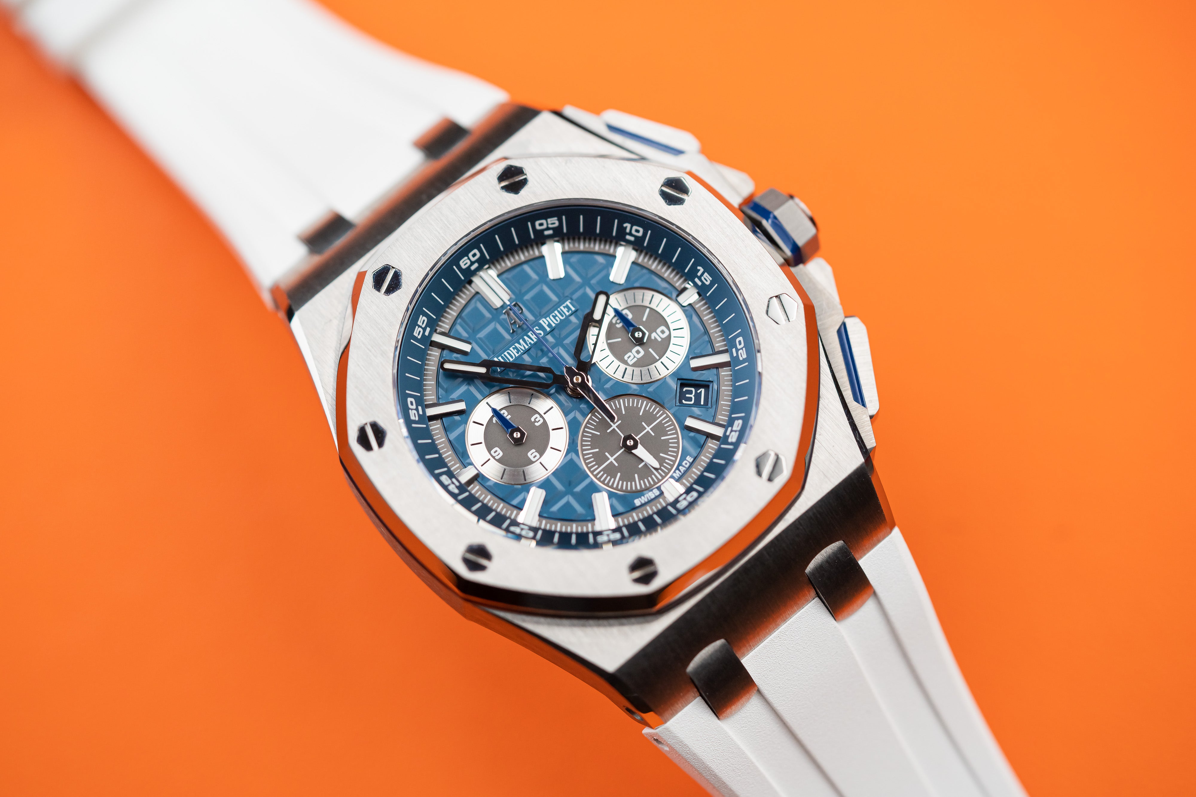 Audemars Piguet Royal Oak Offshore Titanium Chronograph 42mm Blue Dial 2019