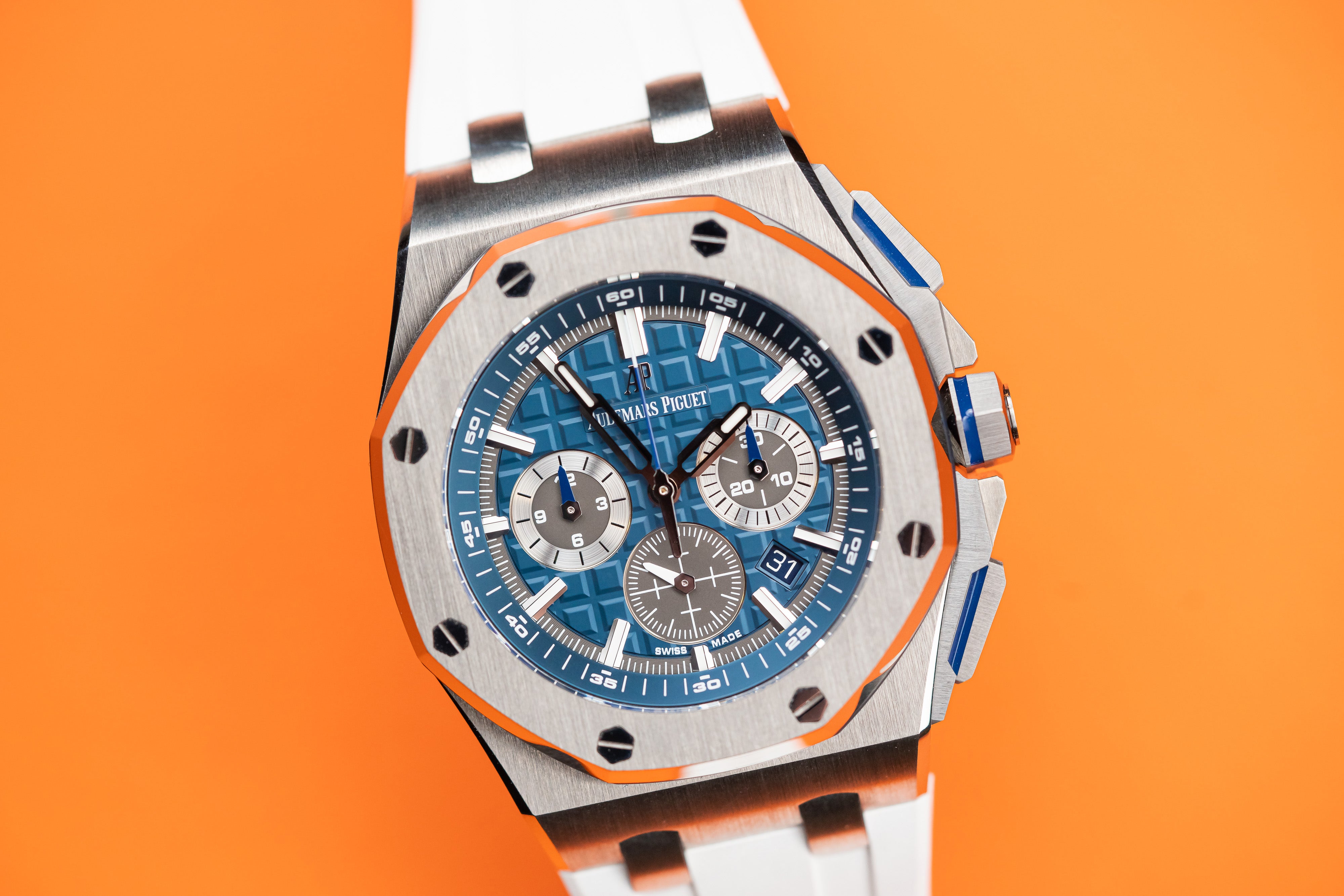 Audemars Piguet Royal Oak Offshore Titanium Chronograph 42mm Blue Dial 2019