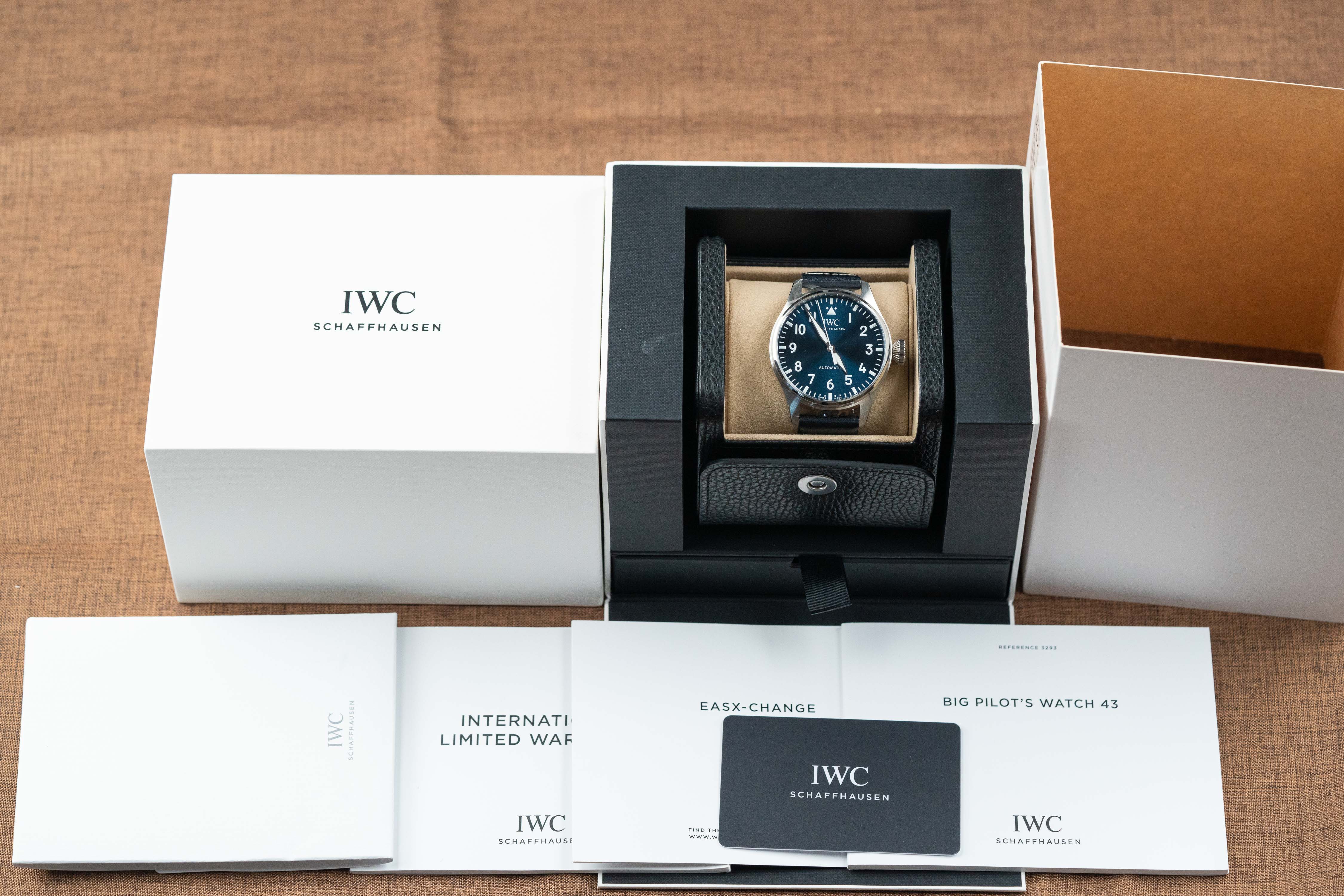 IWC Big Pilot 43mm Stainless Steel Automatic Blue Dial IW329303