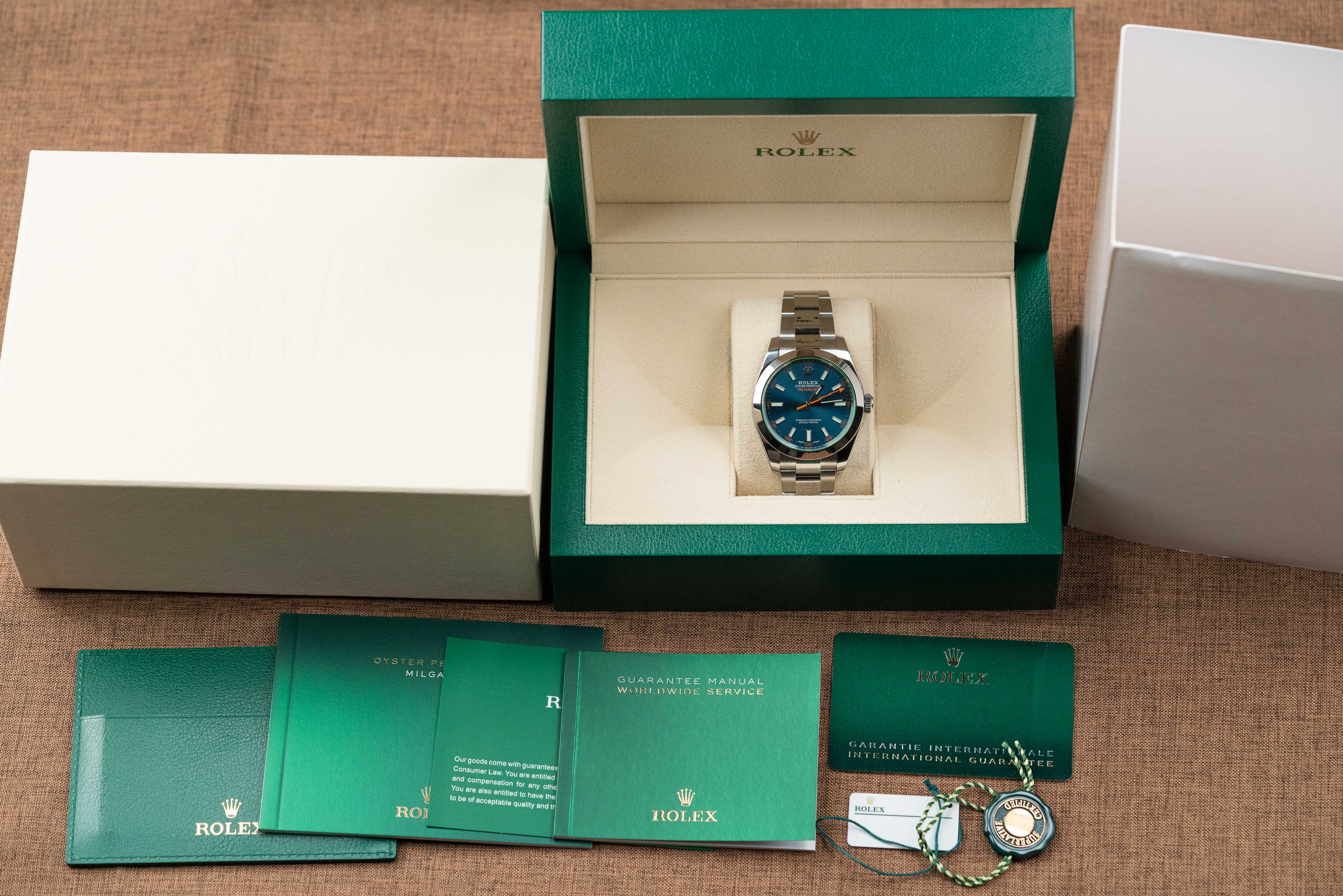 Rolex Milgauss 40mm 116400gv-0002 Z-Blue Dial