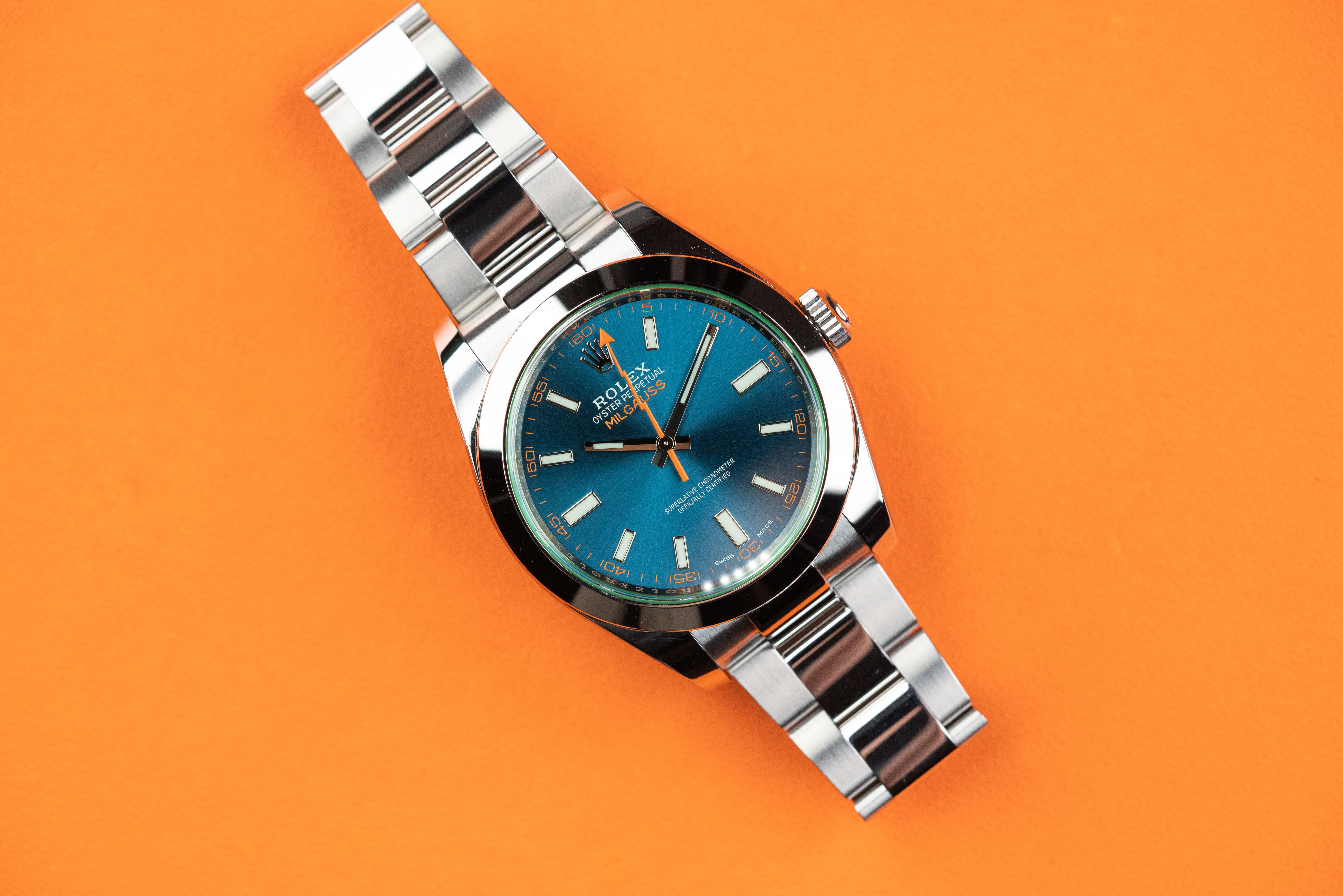 Rolex Milgauss 40mm 116400gv-0002 Z-Blue Dial