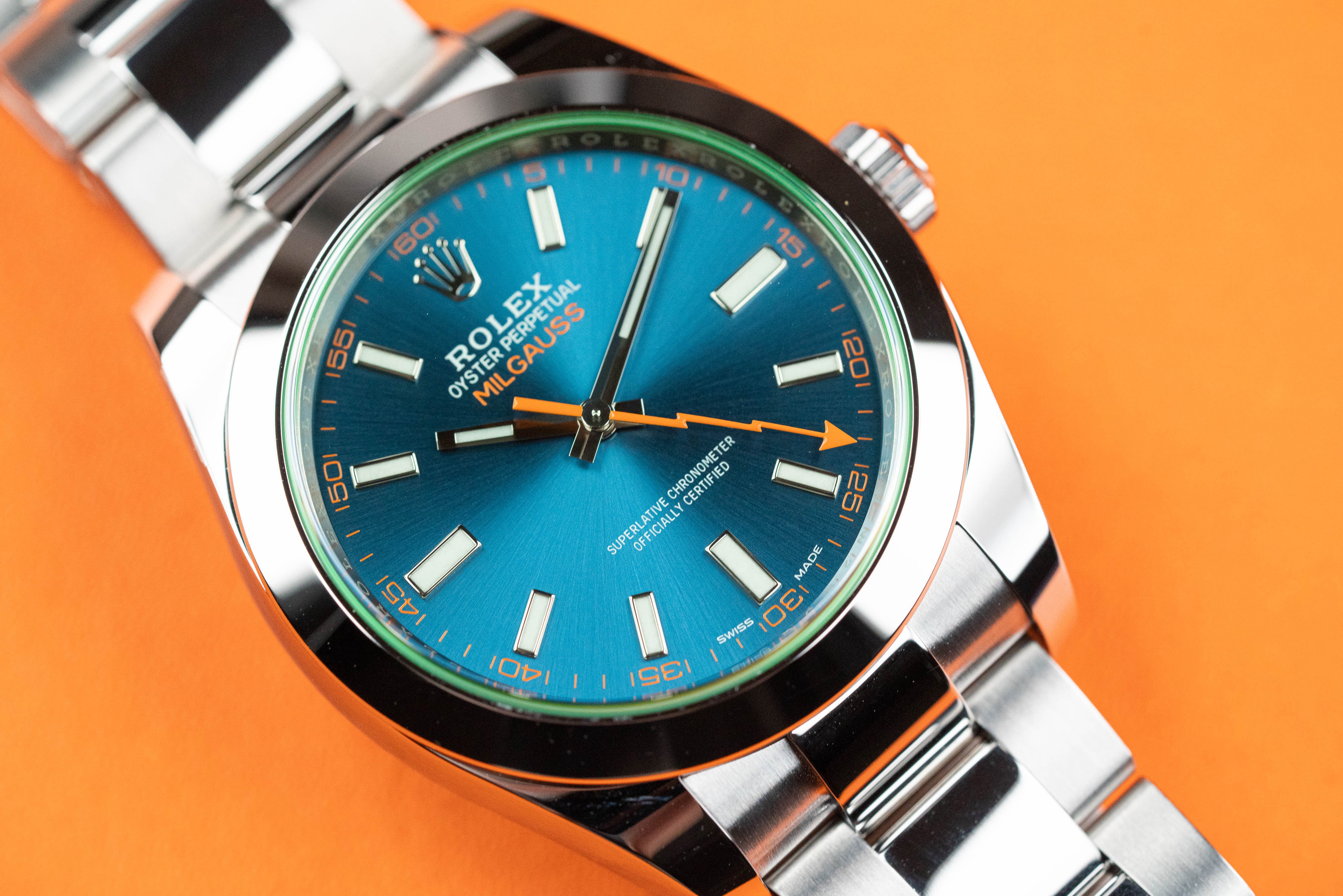 Rolex Milgauss 40mm 116400gv-0002 Z-Blue Dial