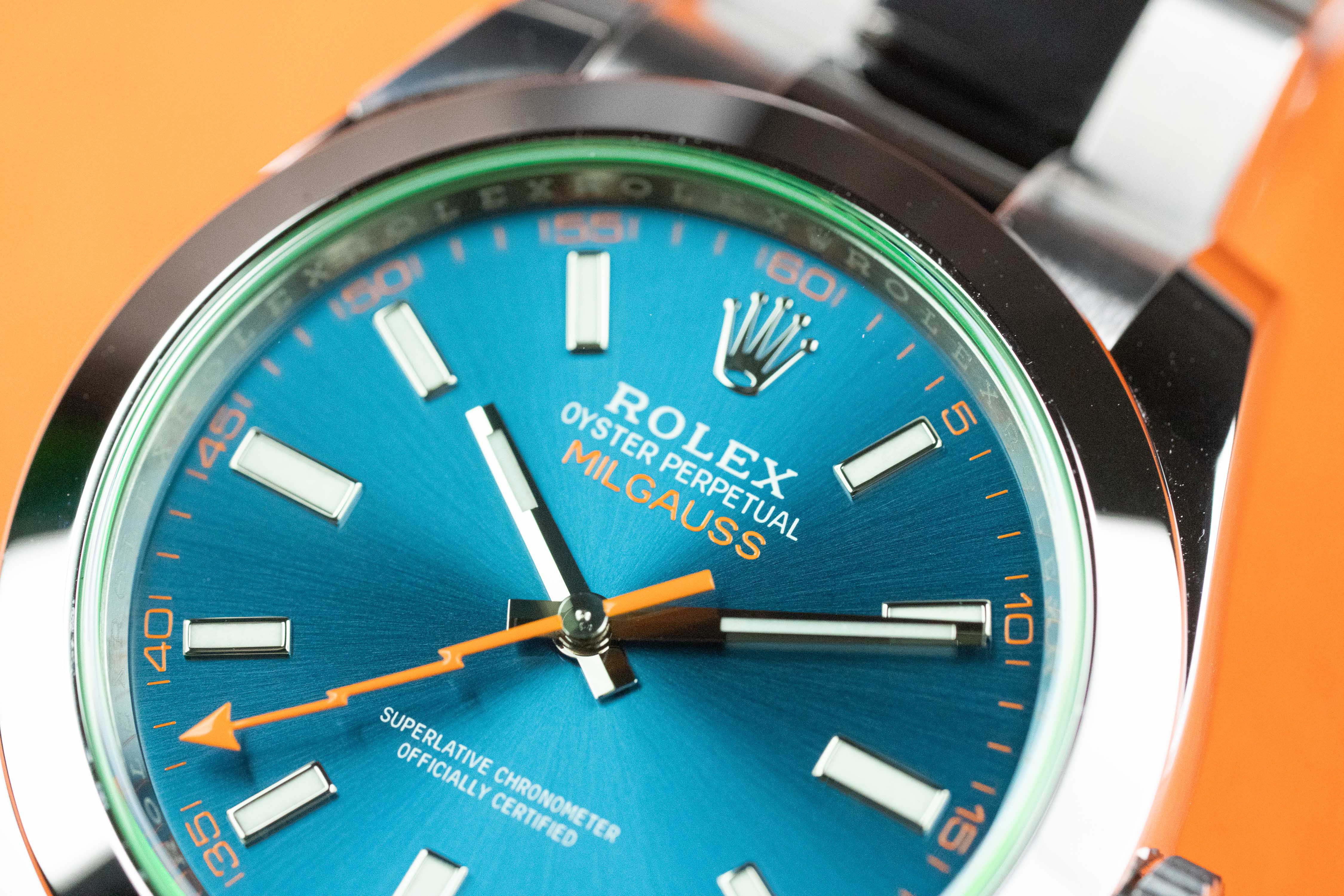 Rolex Milgauss 40mm 116400gv-0002 Z-Blue Dial