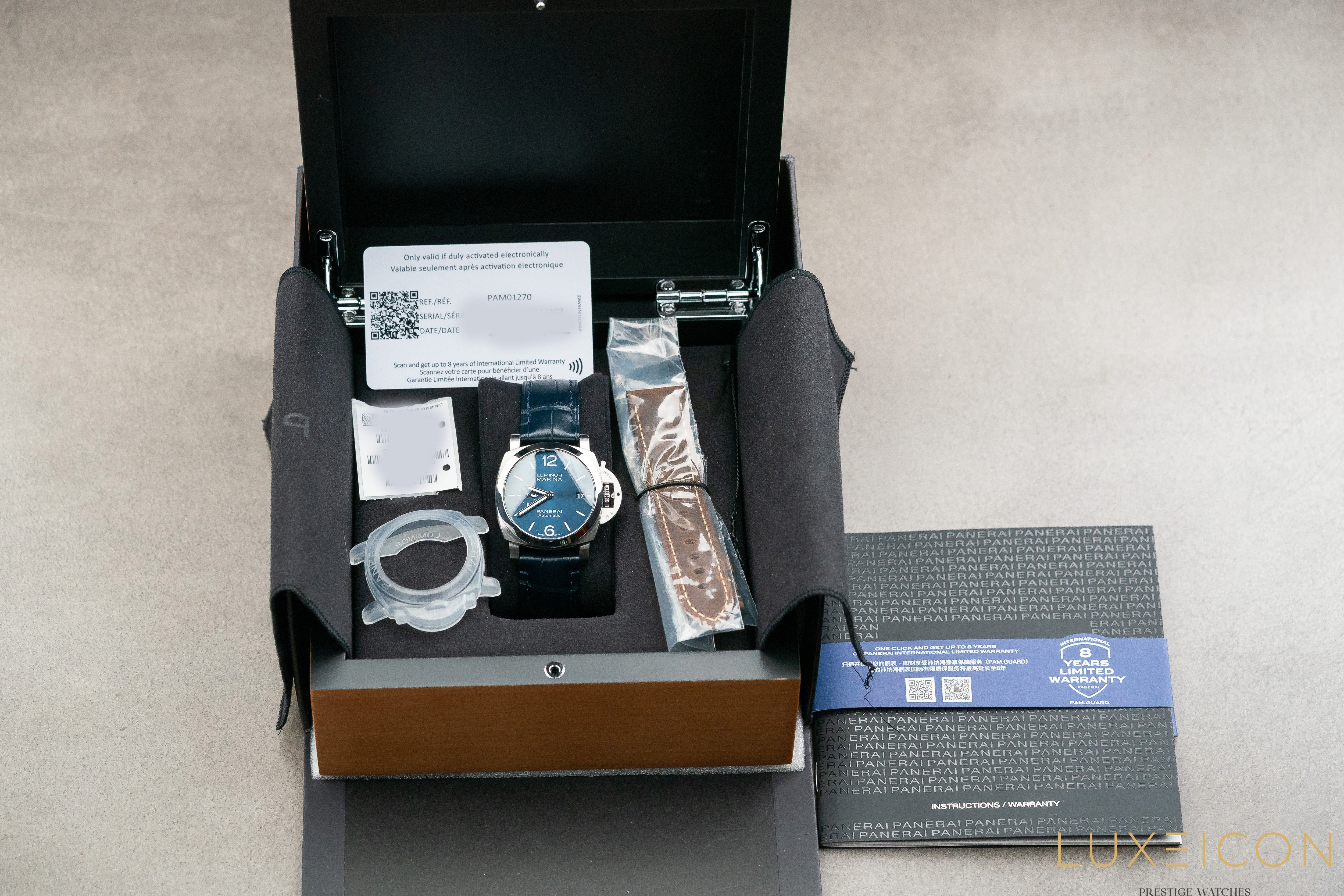 Panerai Luminor Marina Quaranta Stainless steel PAM01270 Blue Dial