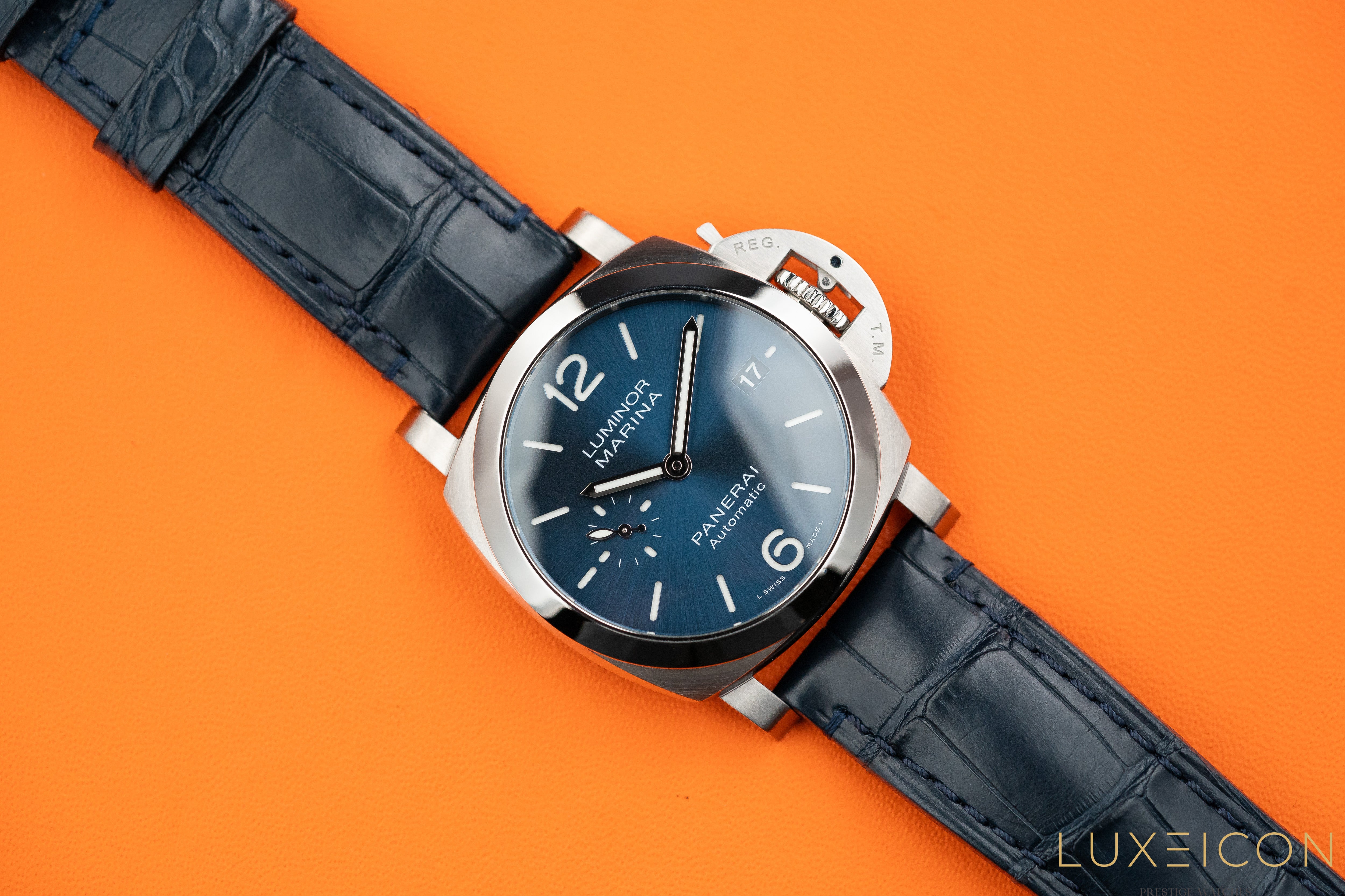 Panerai Luminor Marina Quaranta Stainless steel PAM01270 Blue Dial