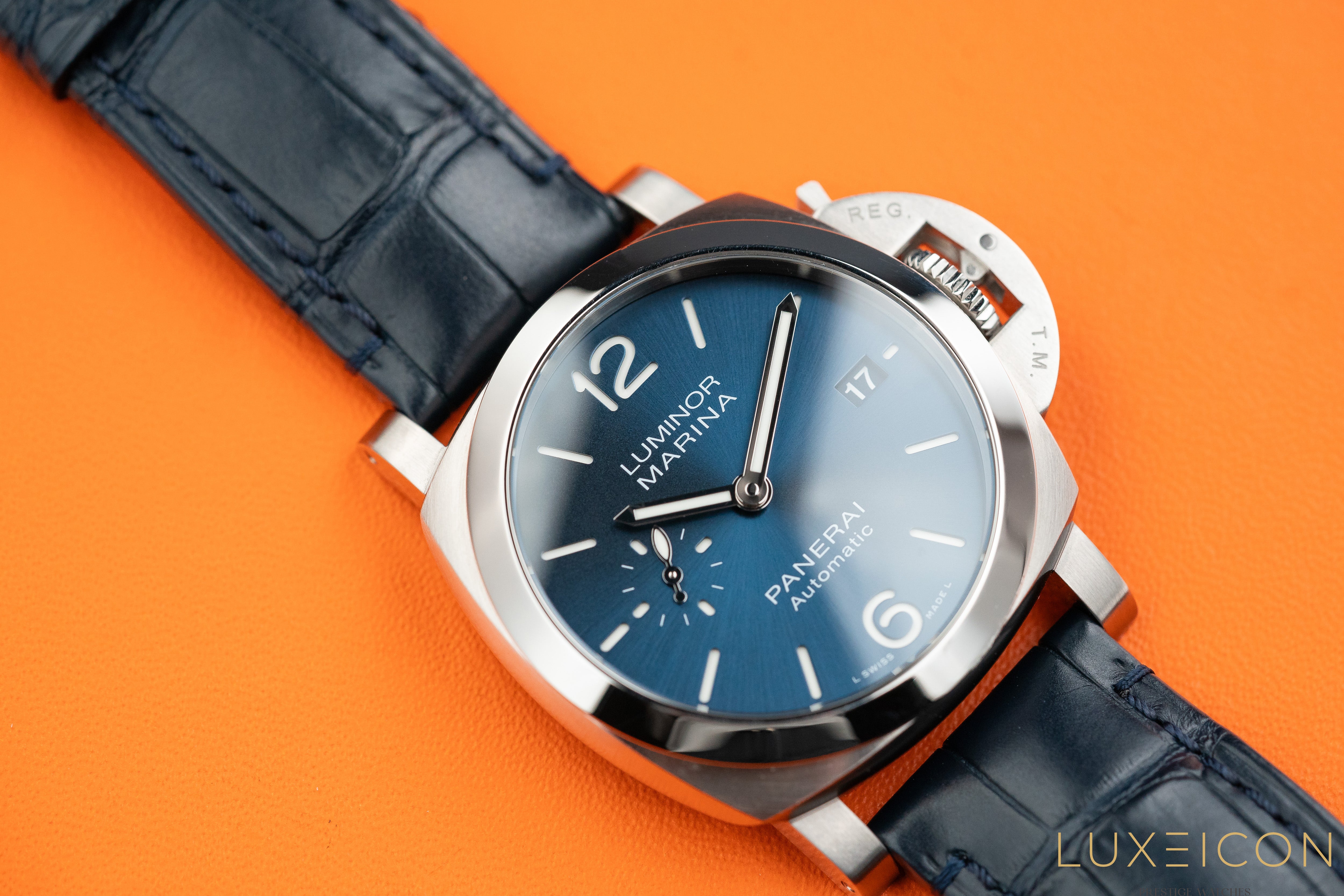 Panerai Luminor Marina Quaranta Stainless steel PAM01270 Blue Dial