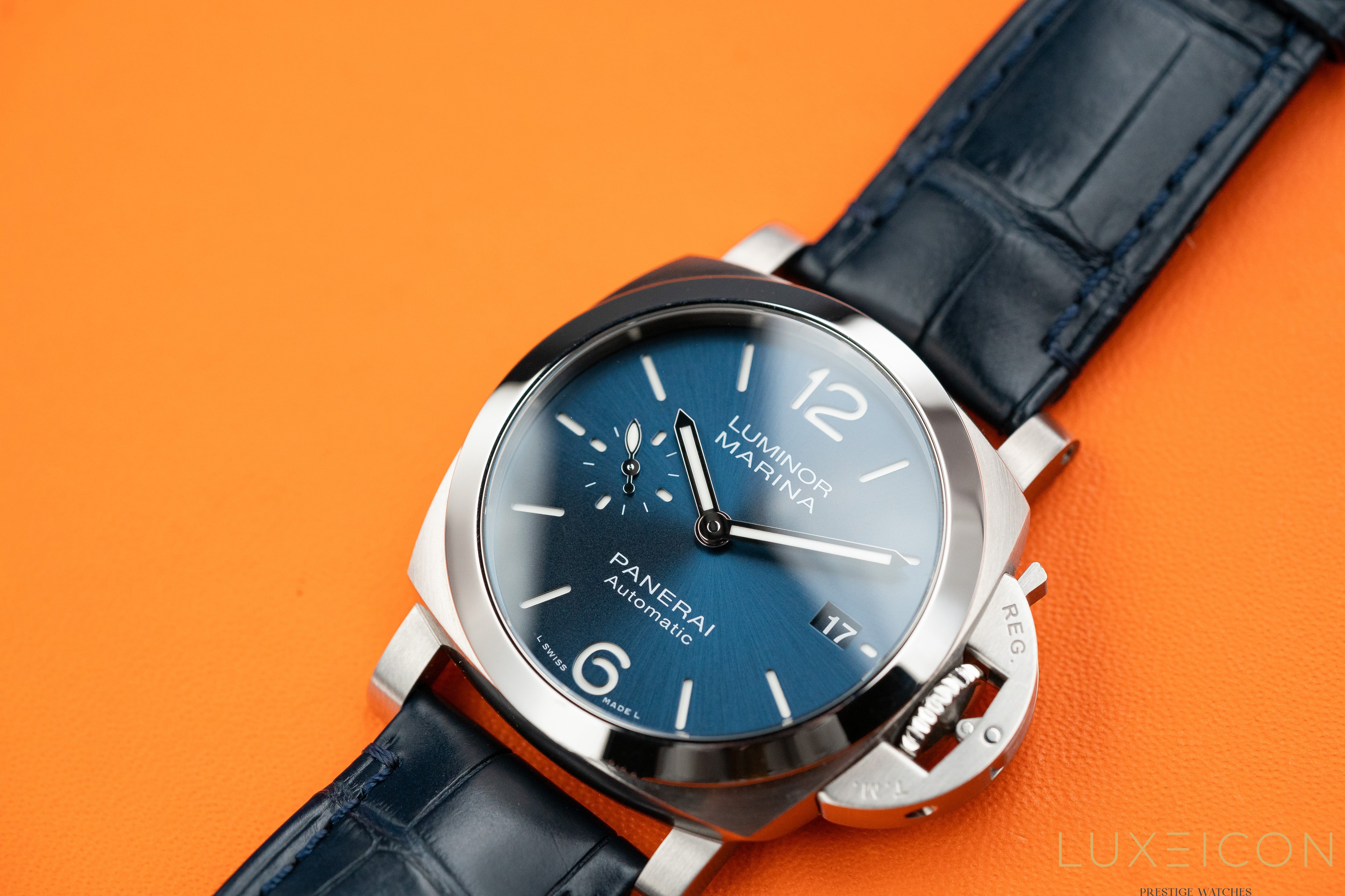 Panerai Luminor Marina Quaranta Stainless steel PAM01270 Blue Dial