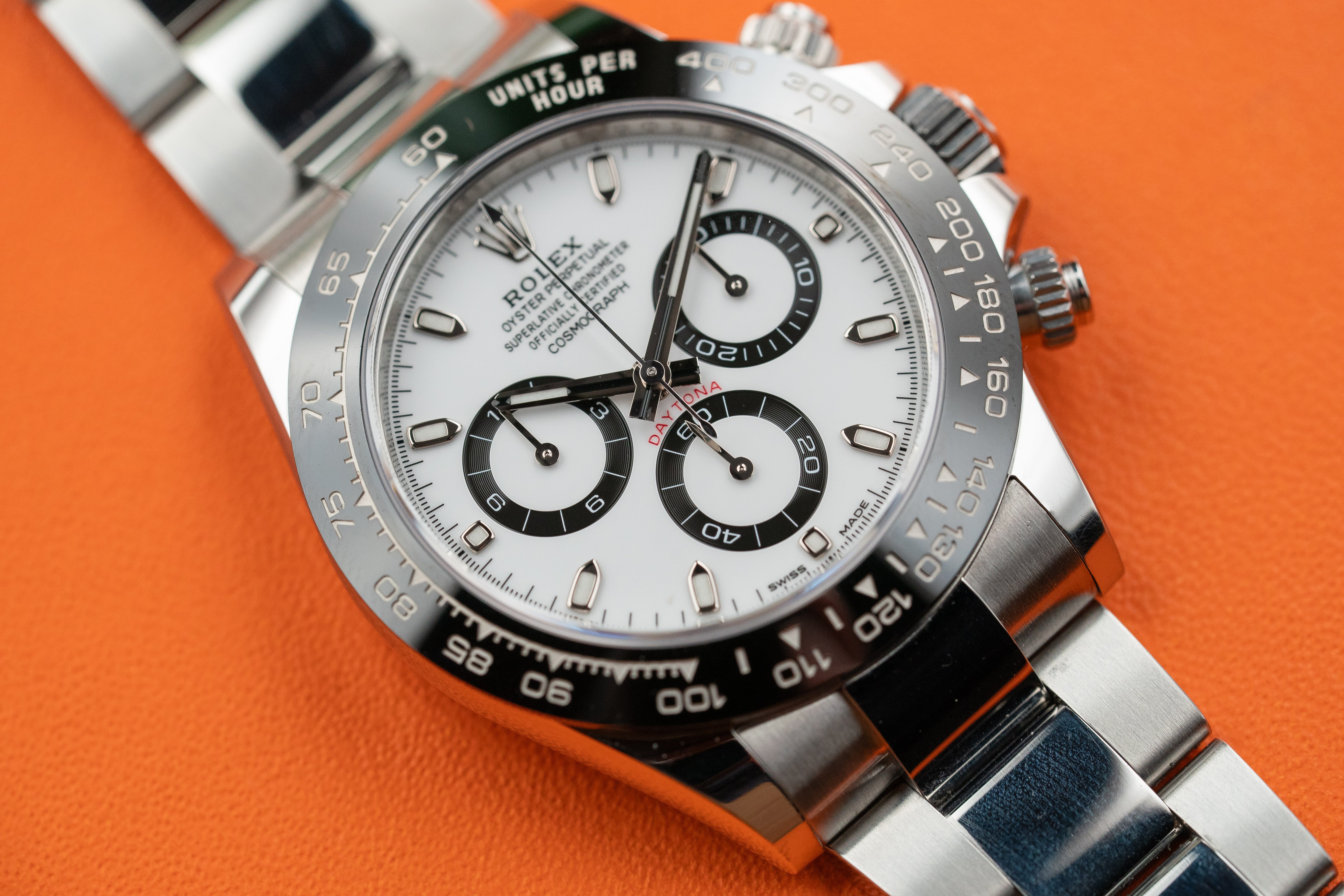 Rolex Cosmograph Daytona Stainless Steel Ceramic Bezel Panda White Dial 116500