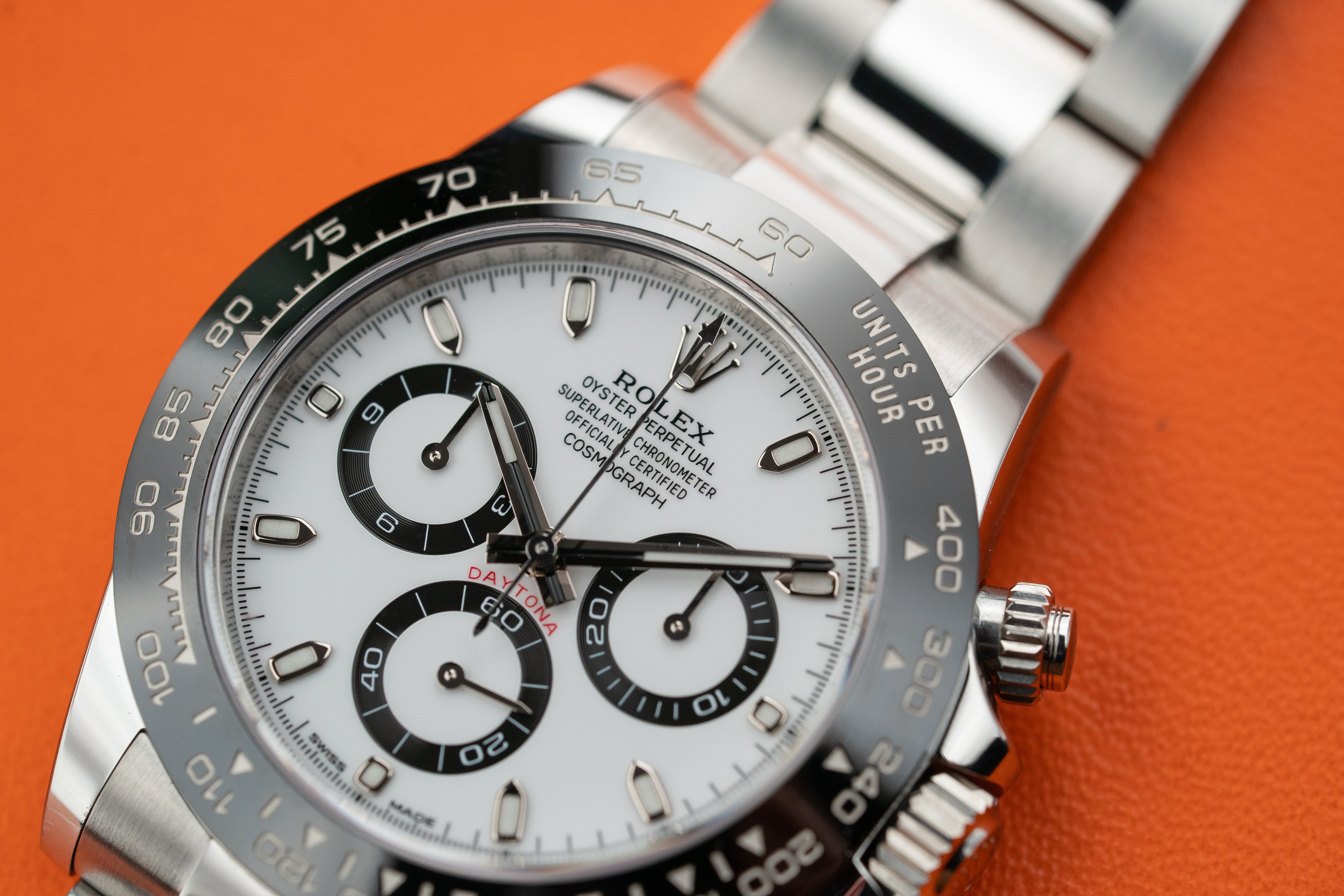 Rolex Cosmograph Daytona Stainless Steel Ceramic Bezel Panda White Dial 116500