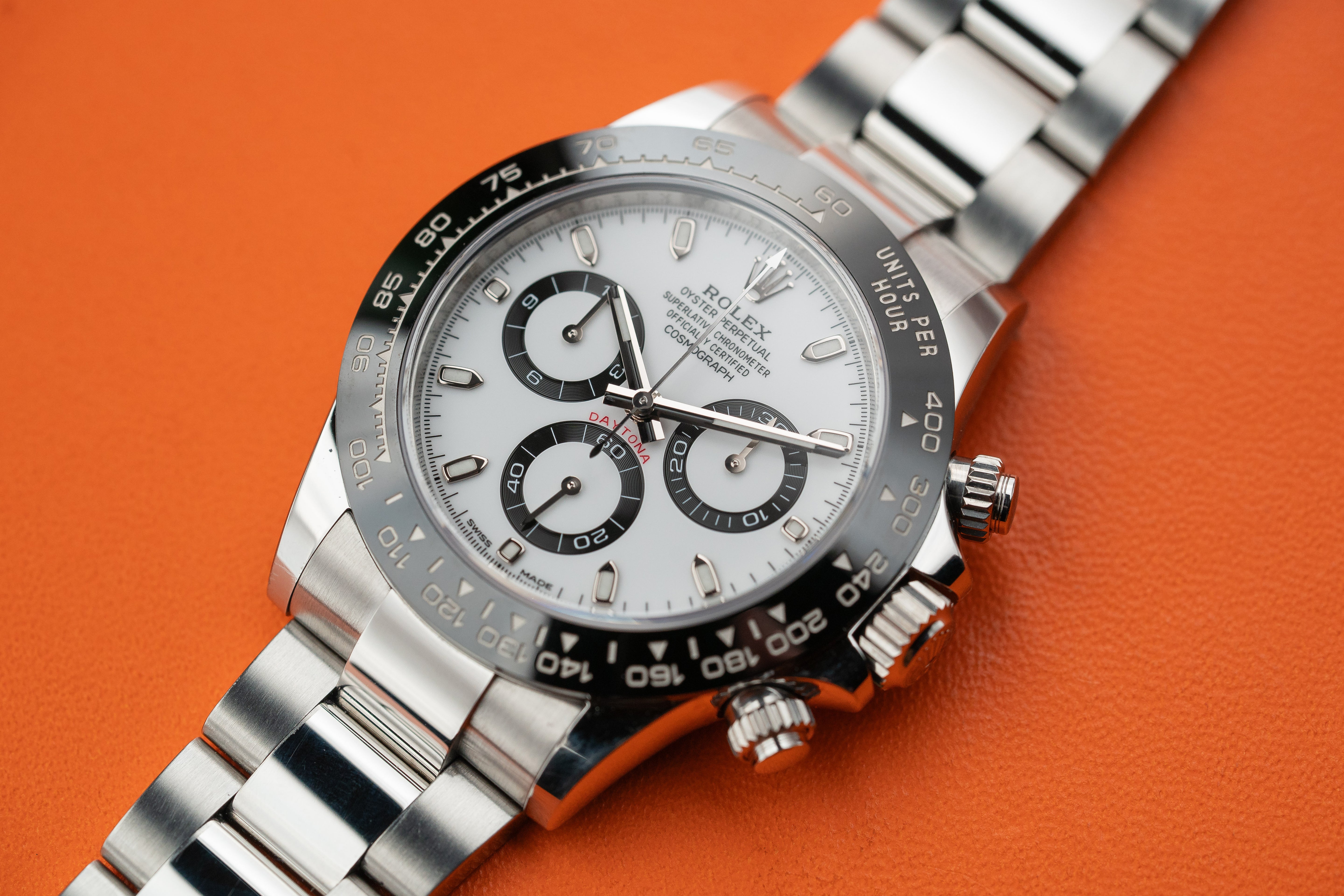 Rolex Cosmograph Daytona Stainless Steel Ceramic Bezel Panda White Dial 116500